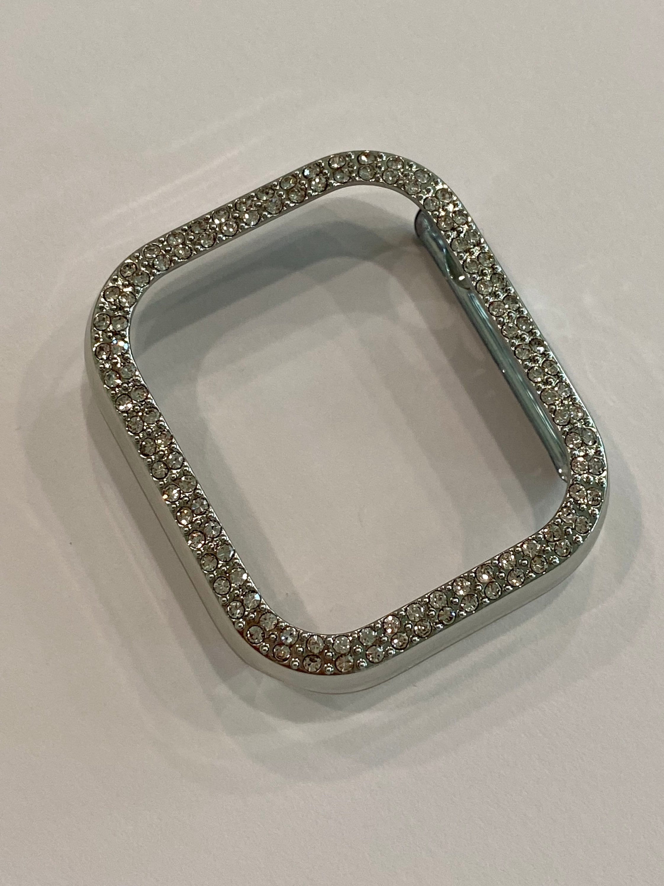 49mm Apple Watch Cover Ultra Silver Swarovski Crystals Apple Watch Case 38mm-46mm Series 2-11 SE Iphone Watch Case Iwatch Candy