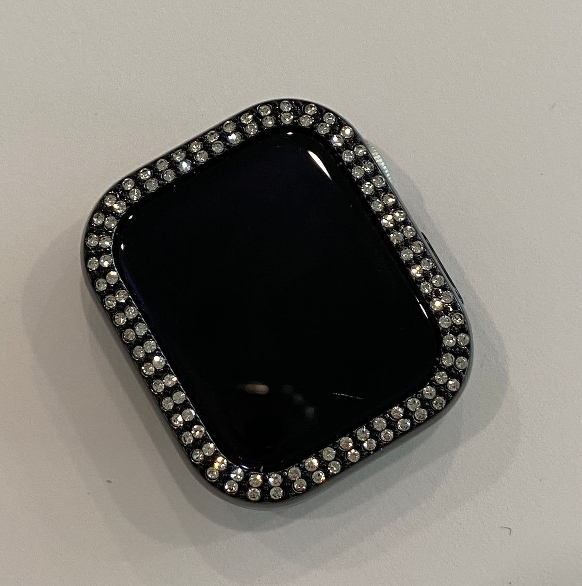 Series 10-11 Black Apple Watch Cover Swarovski Crystals for Iphone Watch Protective Apple Watch Face 38mm-49mm Iwatch Case Bling