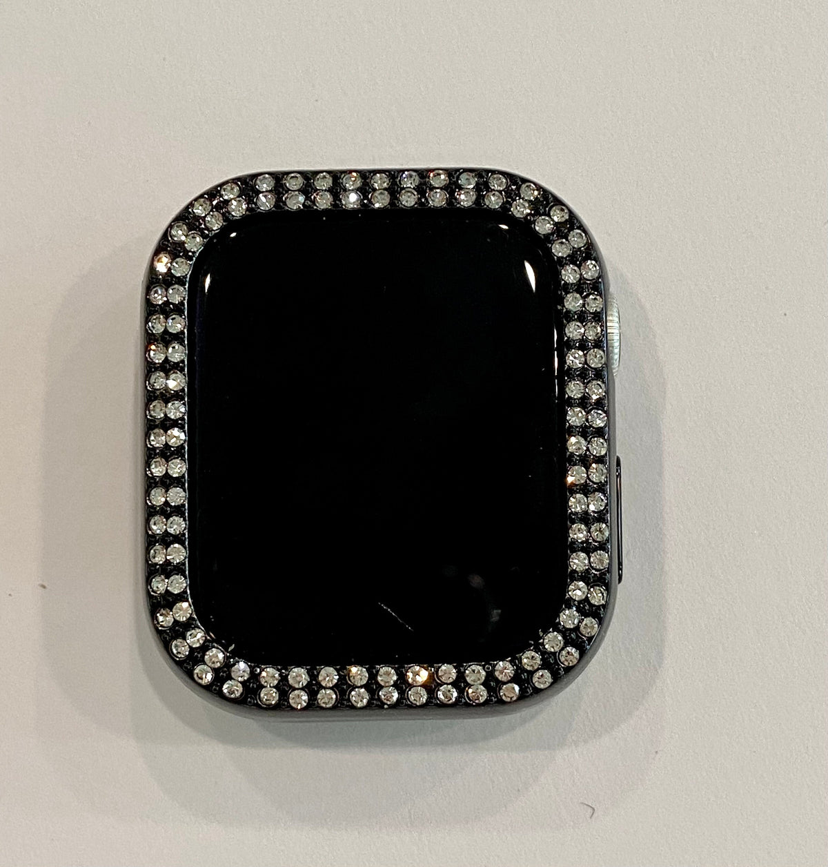 Series 10-11 Black Apple Watch Cover Swarovski Crystals for Iphone Watch Protective Apple Watch Face 38mm-49mm Iwatch Case Bling