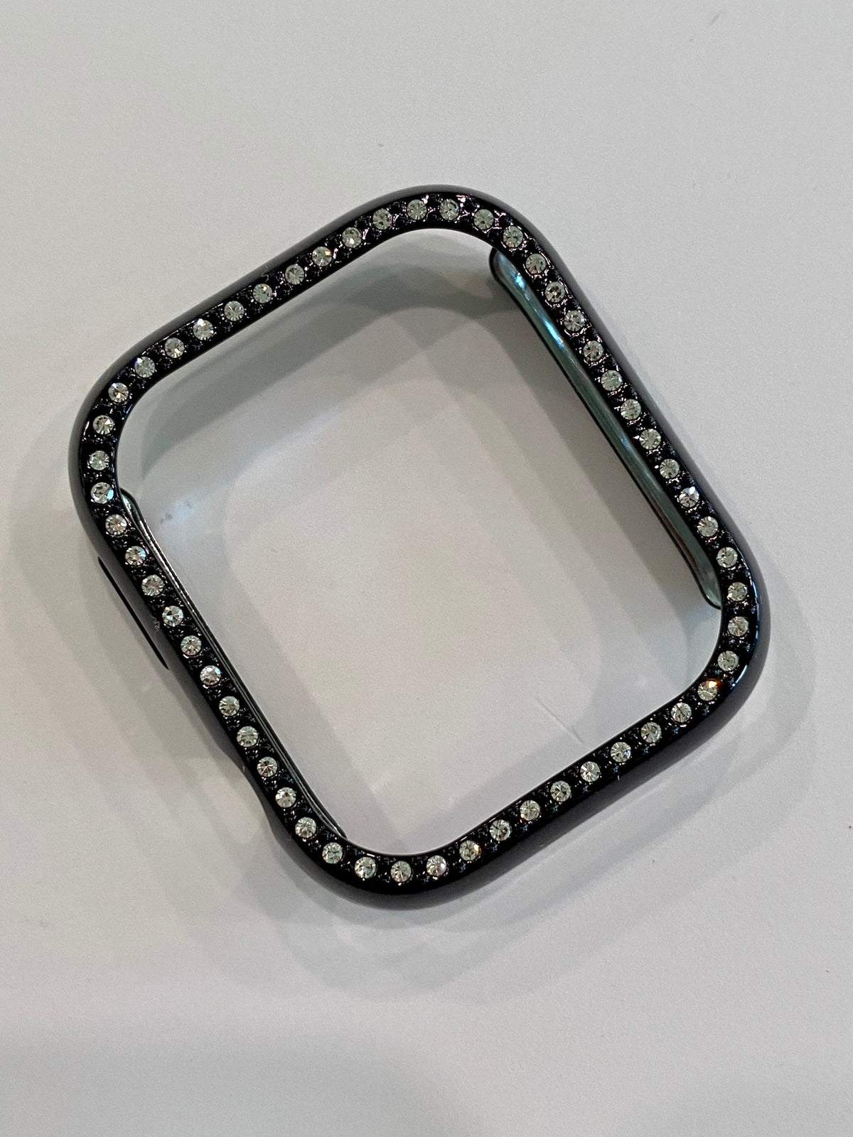 Series 10-11 Black Apple Watch Band Swarovski Crystals 42mm 46mm & or Apple Watch Bezel Iphone Watch Case Protector 41mm 45mm 49mm Bling