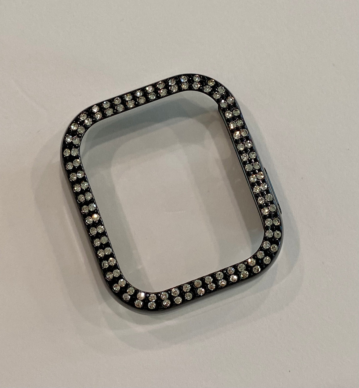 Series 10-11 Black Apple Watch Cover Swarovski Crystals for Iphone Watch Protective Apple Watch Face 38mm-49mm Iwatch Case Bling