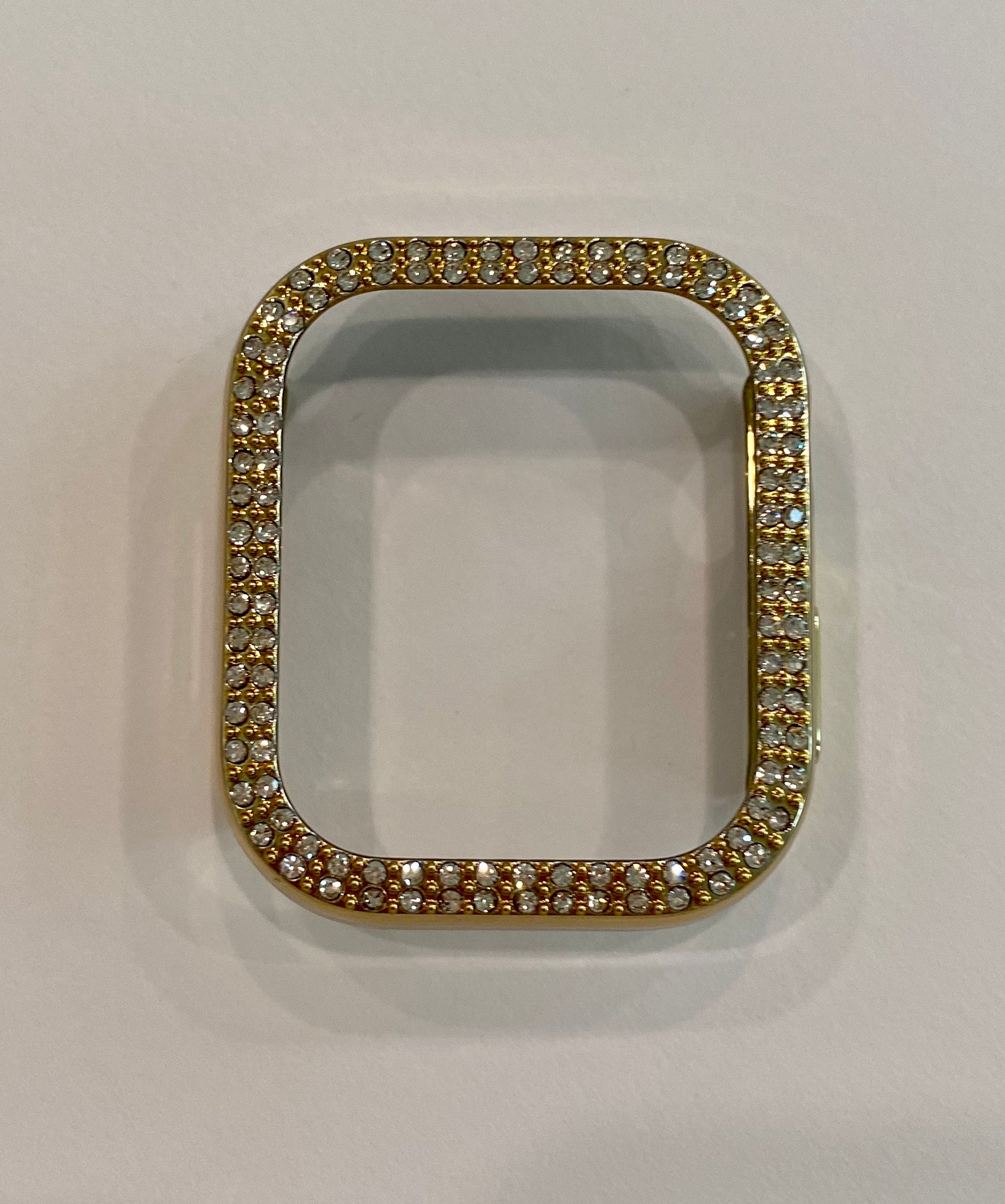 Ultra 49mm Apple Watch Cover Swarovski Crystal Smartwatch Bezel Case Bling Silver, Gold, Black, Clear, Rose Gold 38mm-45mm Series 2-10