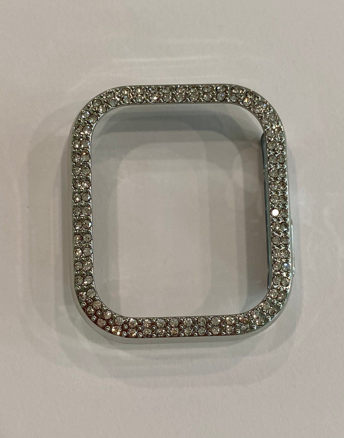 Series 12 Apple Watch Band Silver Stainless Steel Swarovski Crystals & or Apple Watch Cover Protective Apple Watch Bezel 38mm-49mm