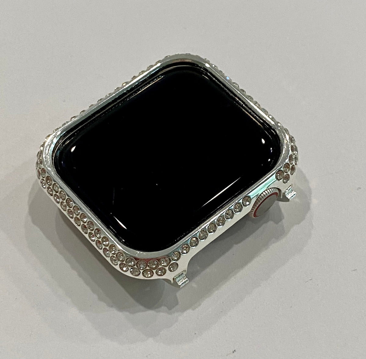 Apple Watch Bezel Case Cover 41mm Silver, Rose Gold, Yellow Gold Swarovski Crystals Stainless Steel Smartwatch Bumper Bling