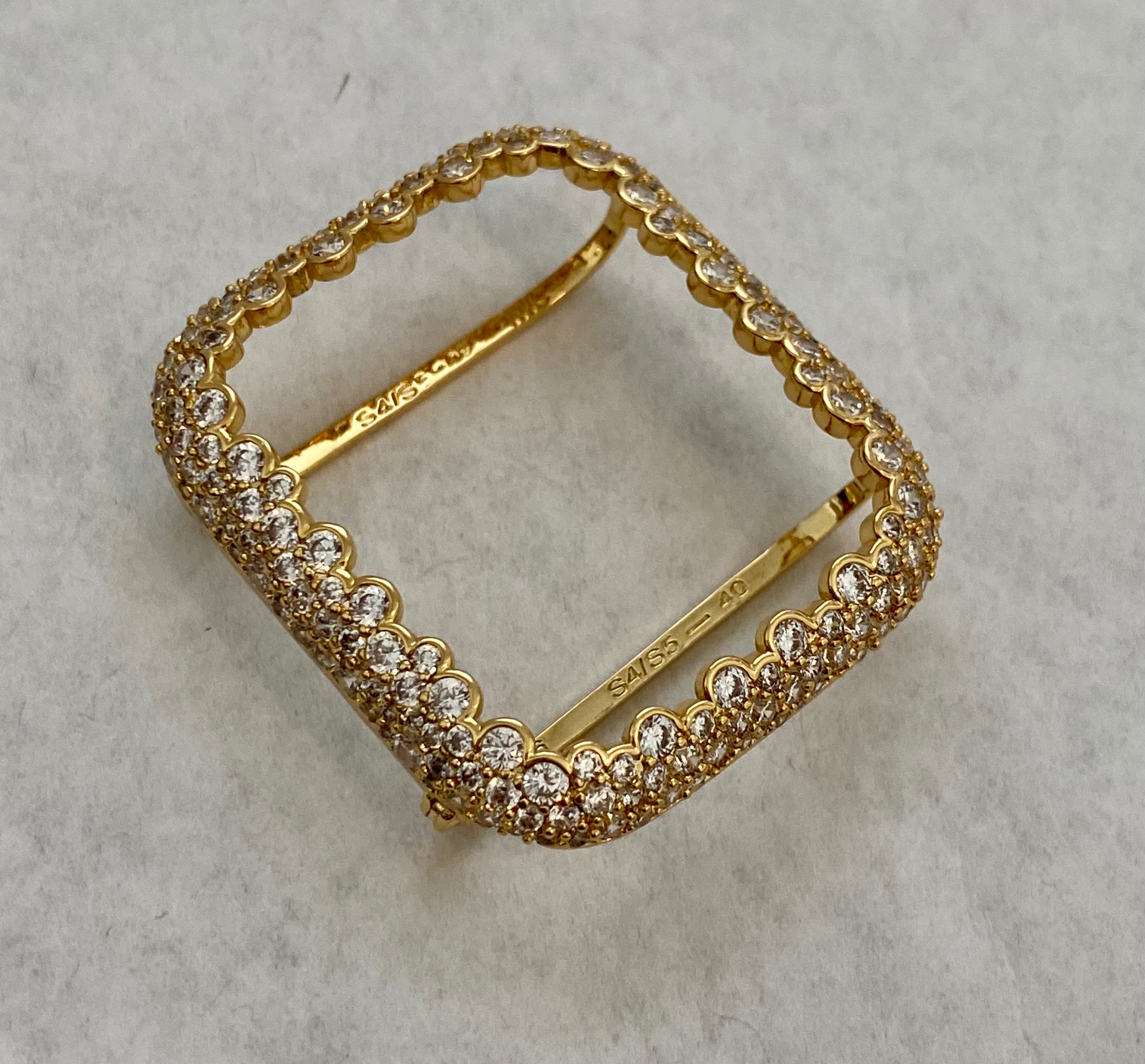 Series 10-11 Gold Apple Watch Cover 42mm 46mm 49mm Ultra Lab Diamond Bezel Apple Watch Case Bumper Bling 38mm 40mm 42mm 44mm Series 2-11