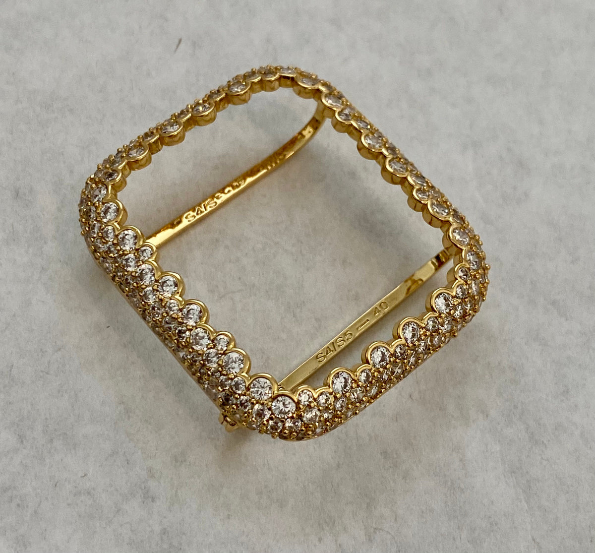 Series 10-11 Gold Apple Watch Cover 42mm 46mm 49mm Ultra Lab Diamond Bezel Apple Watch Case Bumper Bling 38mm 40mm 42mm 44mm Series 2-11