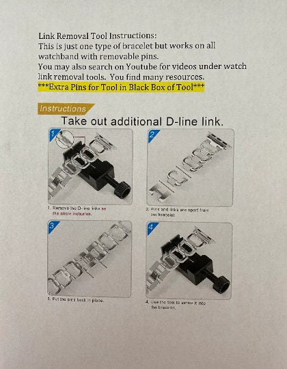 Apple Watch Band Link Removal Tool Watch Band Resizing Tool for Watch Repair Watches Band Adjustment