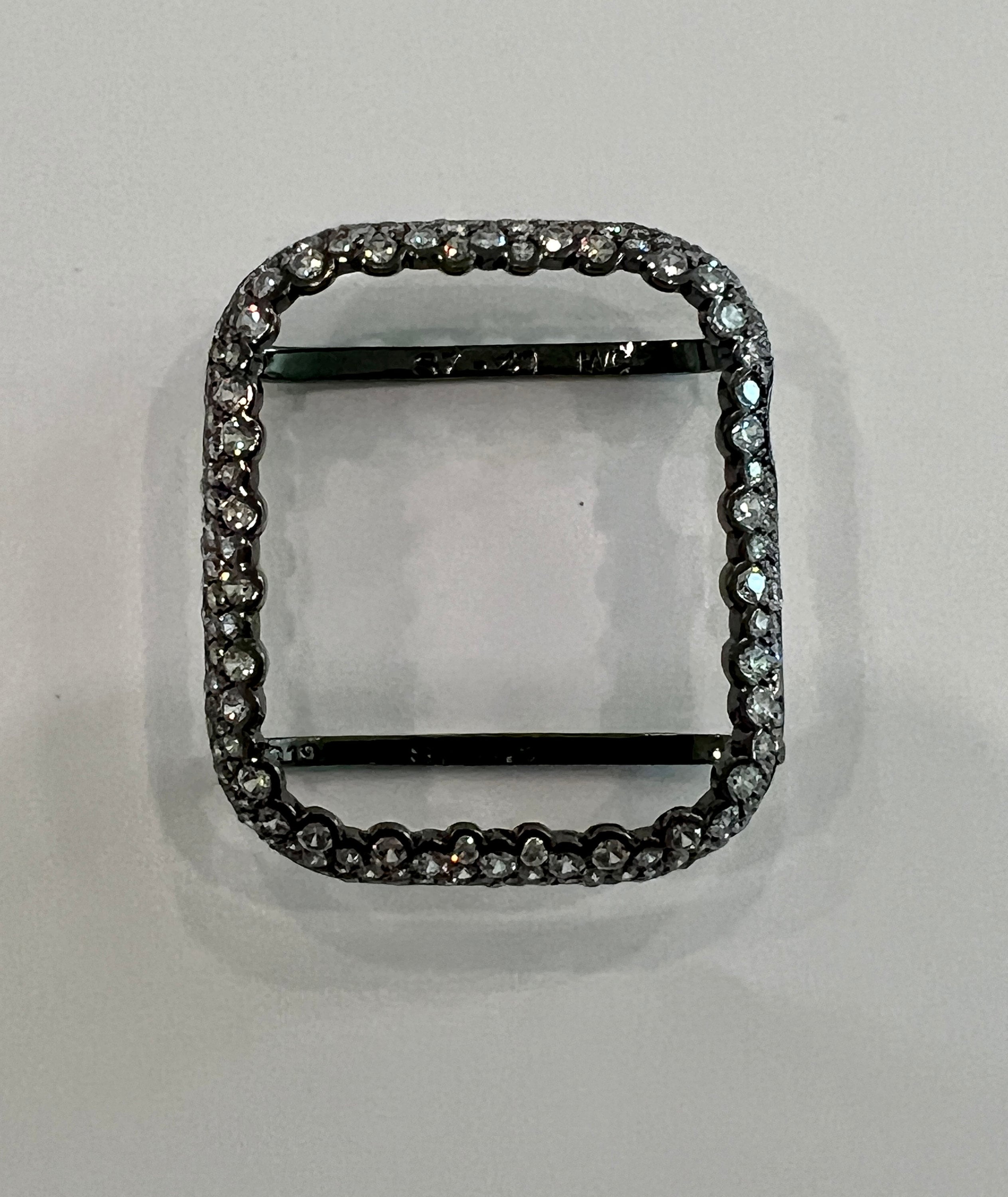 Series 10-11 Custom Black Apple Watch Cover Womens Apple Watch Case Lab Diamond Bezel Smart Watch Bumper Bling 38-49mm