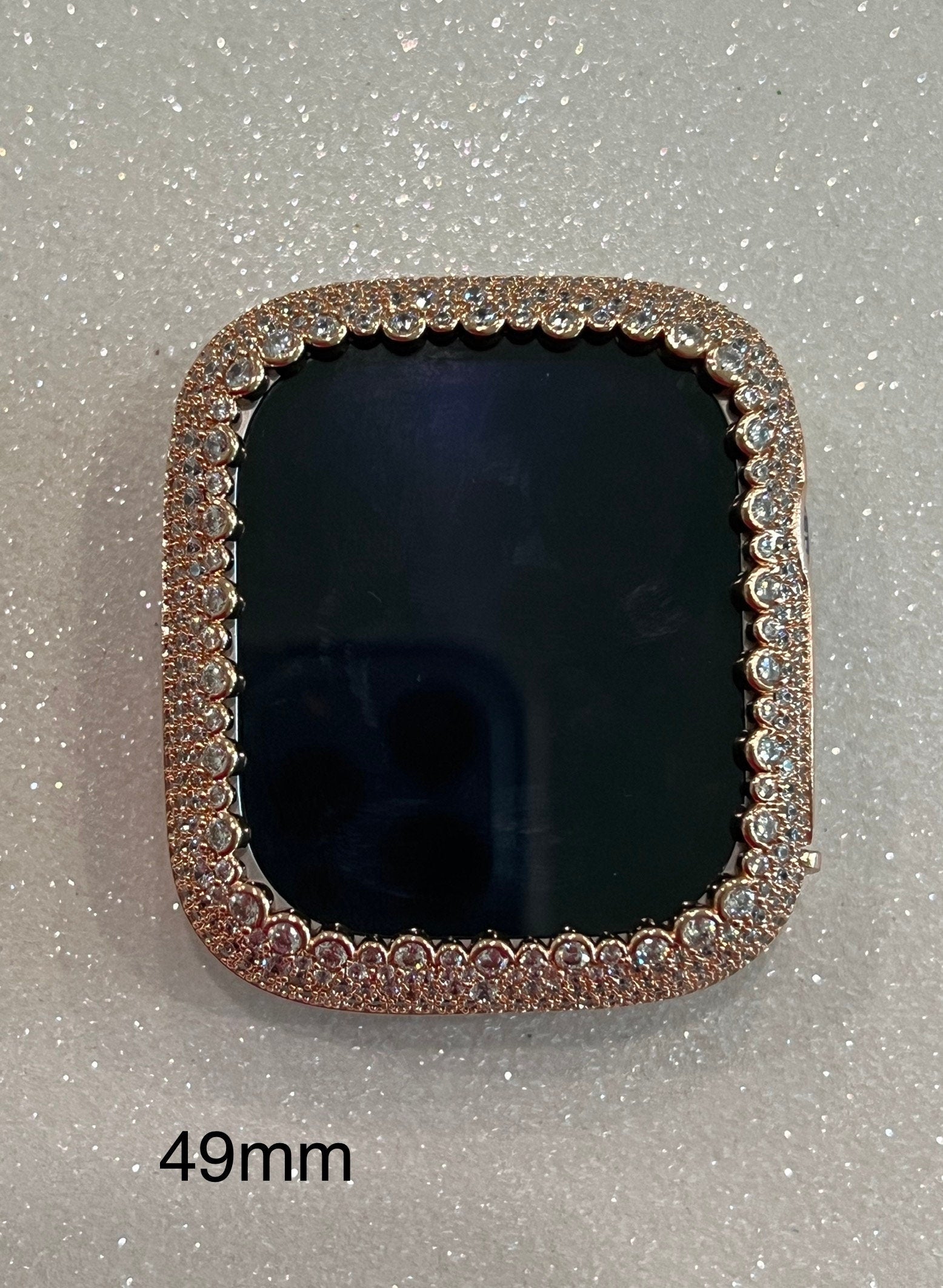 Boho Bride Apple Watch Band 38mm Rose Gold Swarovski Crystal & or Apple Watch Case Lab Diamond Bezel Iphone Watch Case Womens Bling