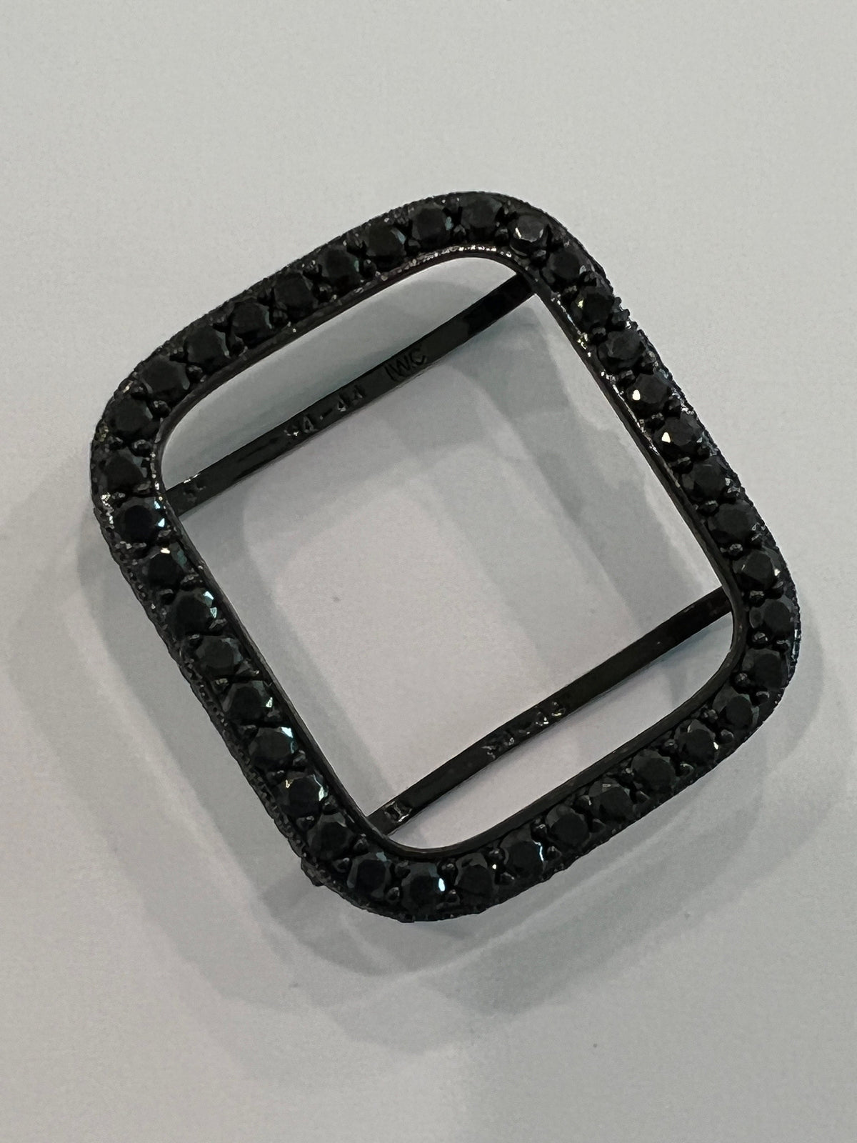 Black on Black Designer Apple Watch Case Lab Diamonds Apple Watch Cover Bumper Iwatch Candy Bling 38mm-49mm Ultra Series 2-11