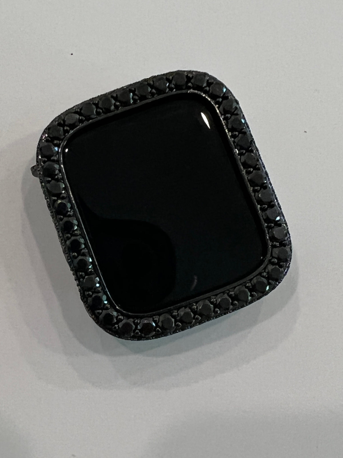 Black on Black Designer Apple Watch Case Lab Diamonds Apple Watch Cover Bumper Iwatch Candy Bling 38mm-49mm Ultra Series 2-11
