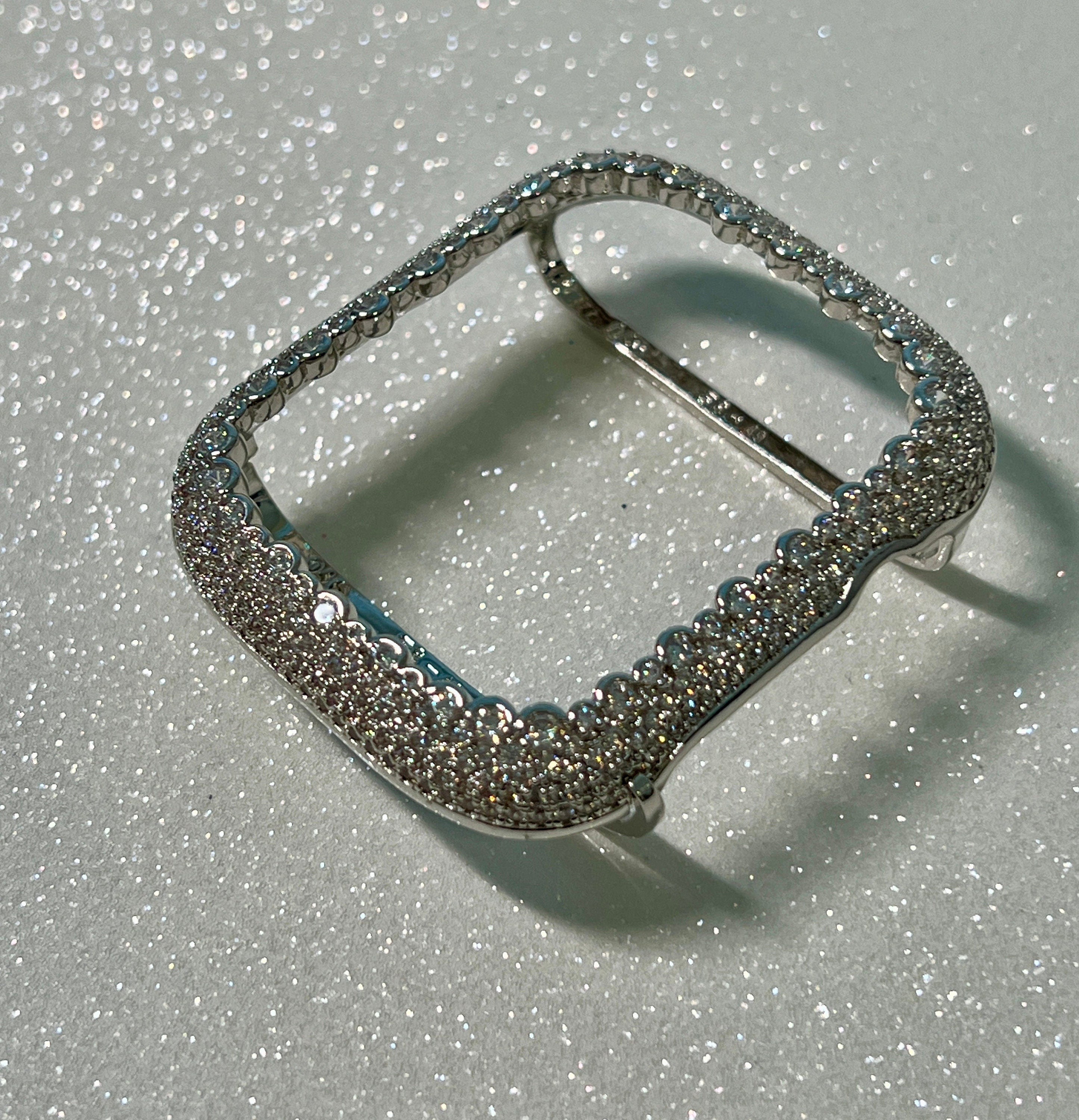 Apple Watch ULTRA Watch case white gold, lab diamond watch cover Apple ultra watch cases Apple Ultra watch covers Apple Ultra bling Gift