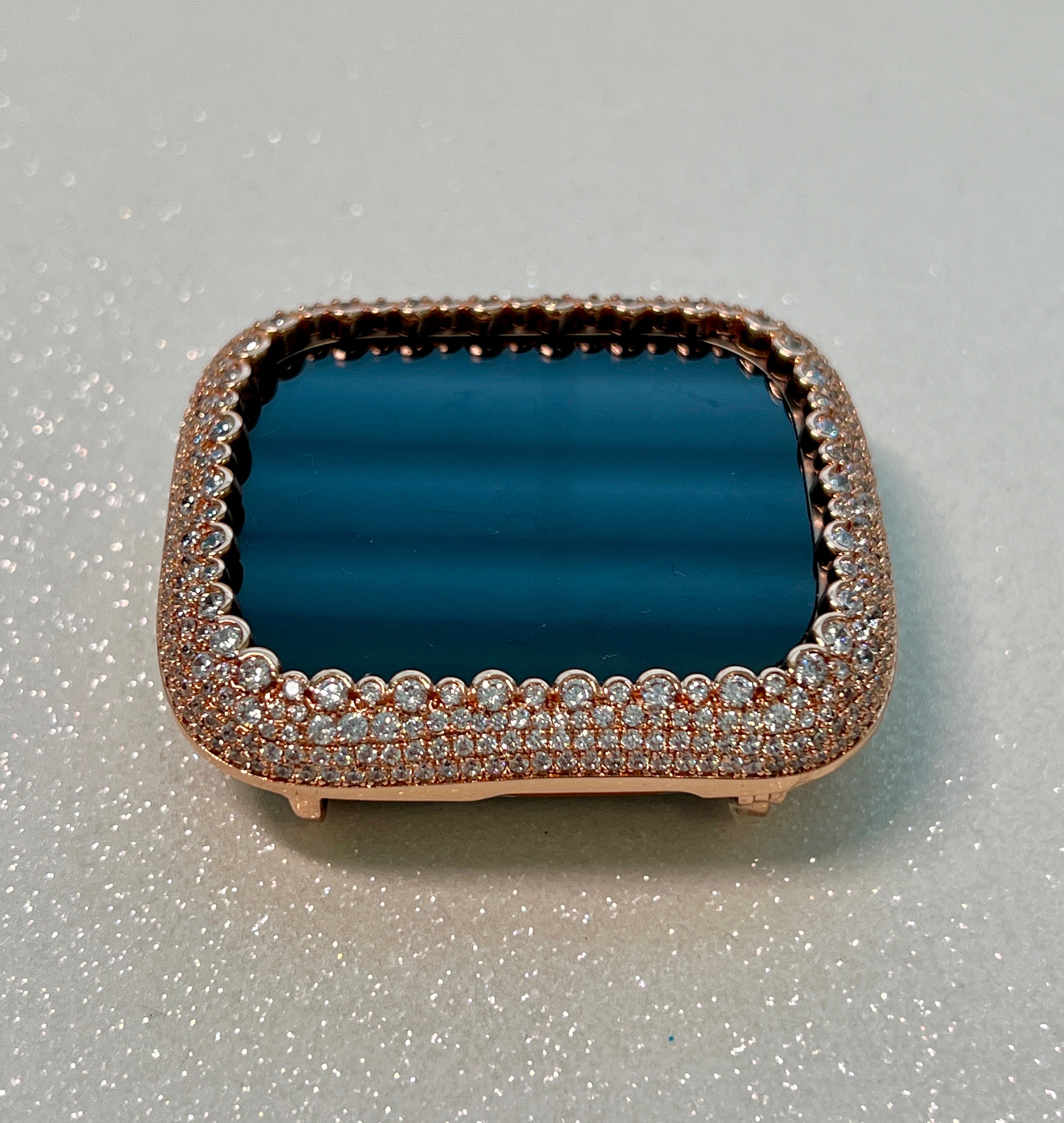 Ultra 49mm Apple Watch Case for Apple Watch 48mm Ultra Rose Gold Pave Lab Diamond Apple Watch Cover 49mm Ultra Apple Watch Iwatch Candy Gift