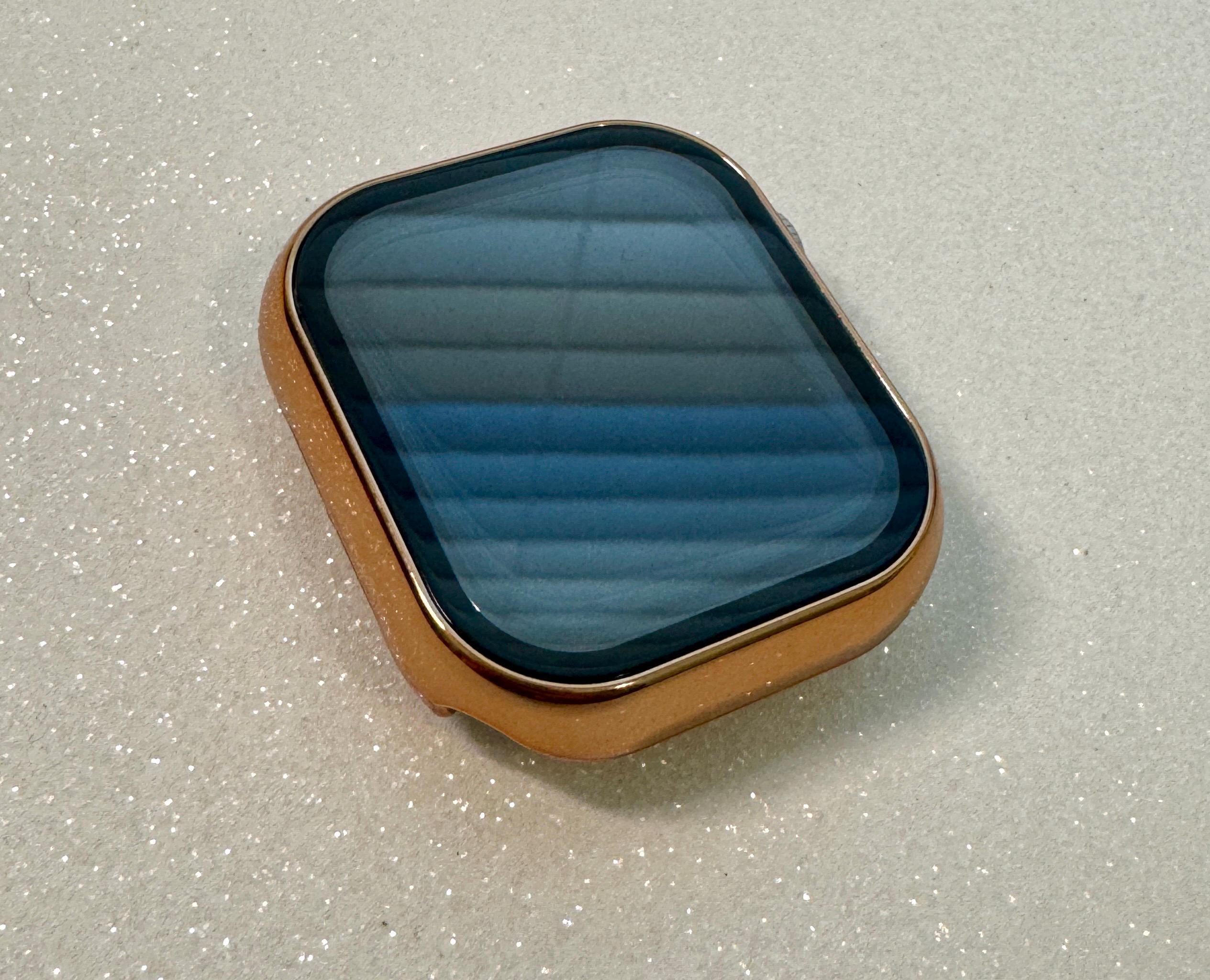 Series 10 Apple Watch Band Women Rose Gold Swarovski Crystals & or Apple Watch Cover 42mm 46mm Protective Screen Tempered Glass Iphone Watch