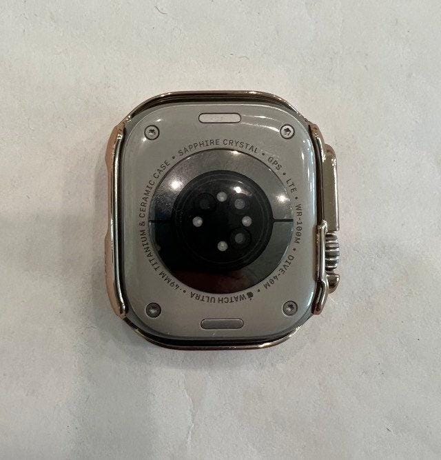 Series 10 Apple Watch Band Gold Swarovski Crystal Bracelet 38mm-49mm & or Apple Watch Cover Iphone Watch Case Protective Bumper