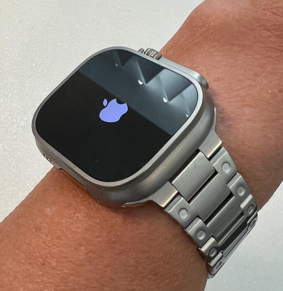 49mm Ultra Titanium Apple Watch Band Stainless Steel Buckle Mens Ultra Apple Watch Straps Watch Band Silver Iwatch Candy Series 10 42mm 46mm