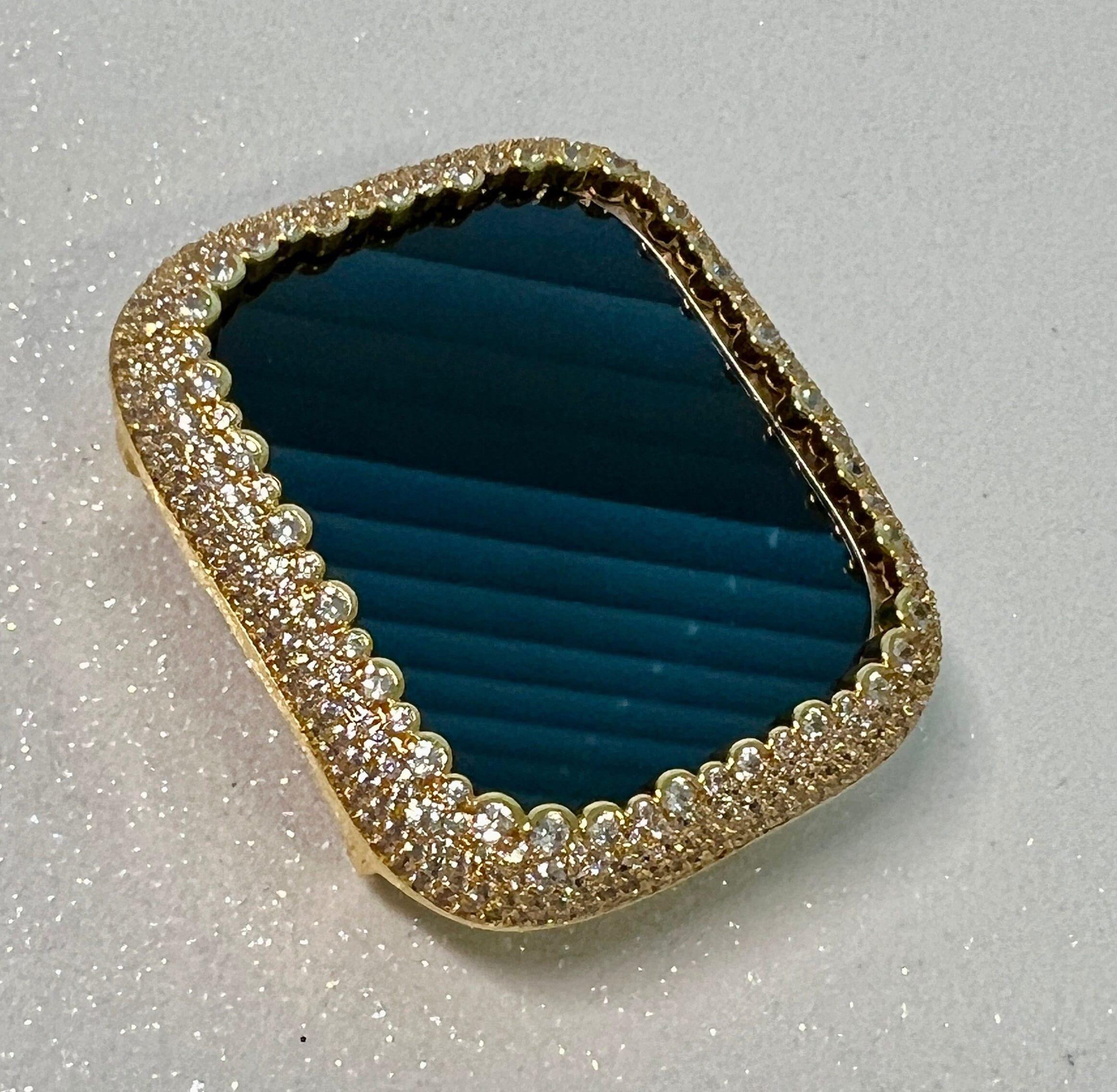 Ultra 49mm Apple Watch Case for Apple Watch 48mm Ultra Yellow Gold Pave Lab Diamonds Apple Watch Cover 49mm Ultra Apple Watch Iwatch Candy