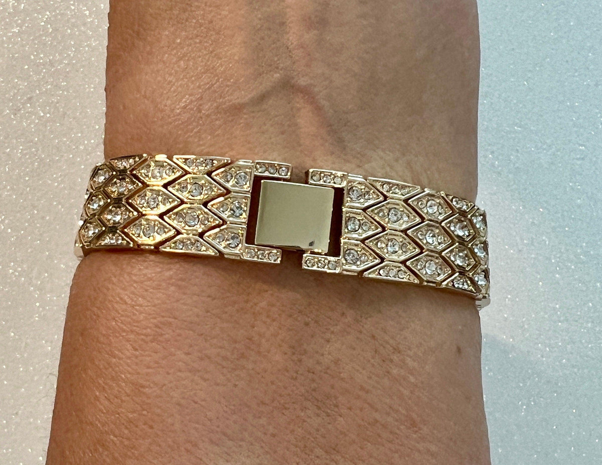 Designer Apple Watch Band Womens Gold, Crystal Iphone Watch Bracelet & or Apple Watch Cover Baguette Lab Diamond Bezel Iwatch Candy Bling