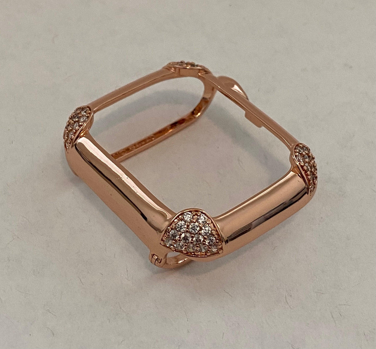 Rose Gold Apple Watch Band Women Swarovski Crystals & or Apple Watch Cover Pave Lab Diamond Bezel Iwatch Case Iphone Watch Apple Watch Bezel