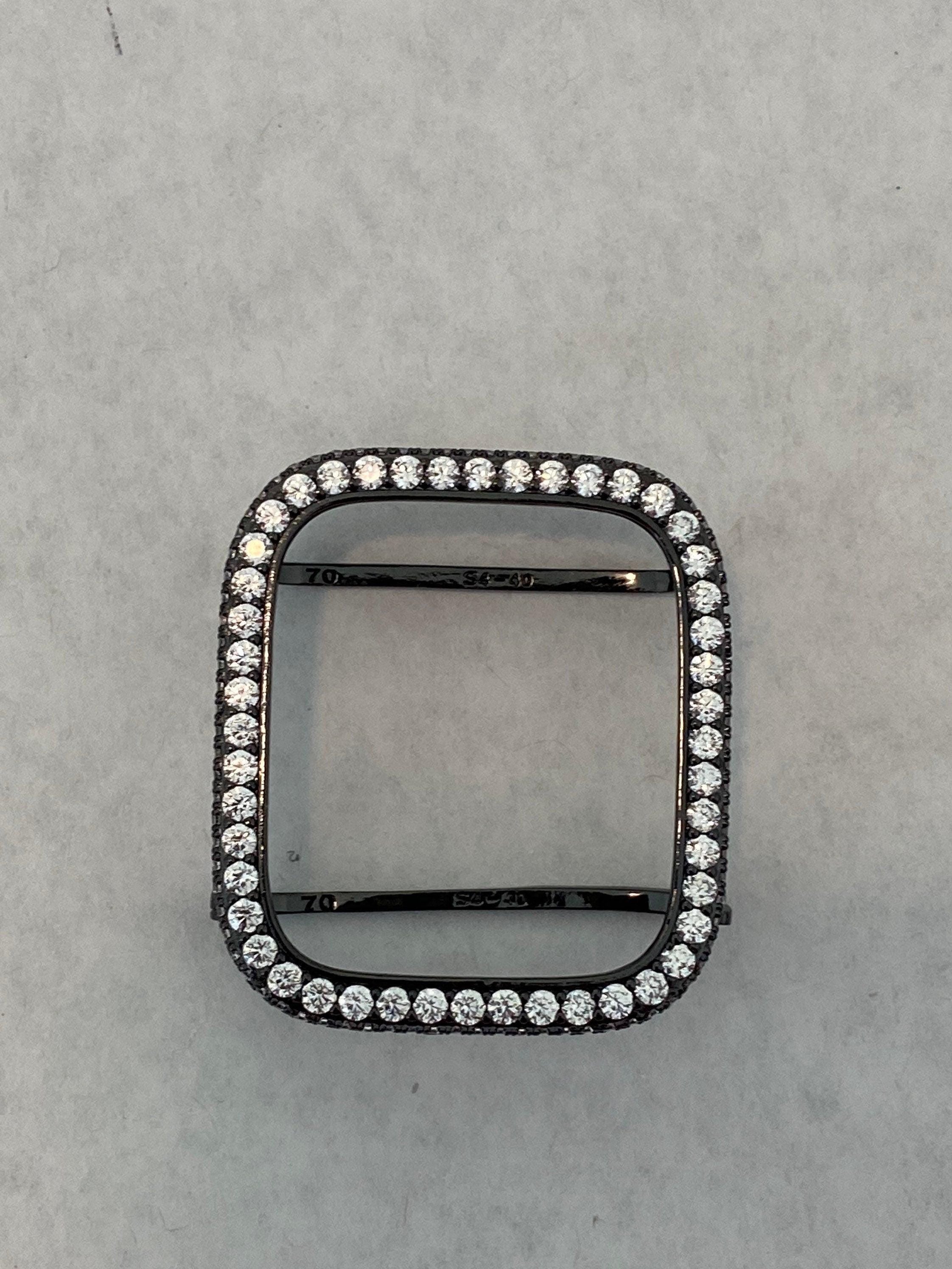 Apple Watch Band Black Swarovski Crystal Stainless Steel & or Apple Watch Cover Lab Diamond Bezel Apple Watch Case Iwatch Candy Bling 38-49