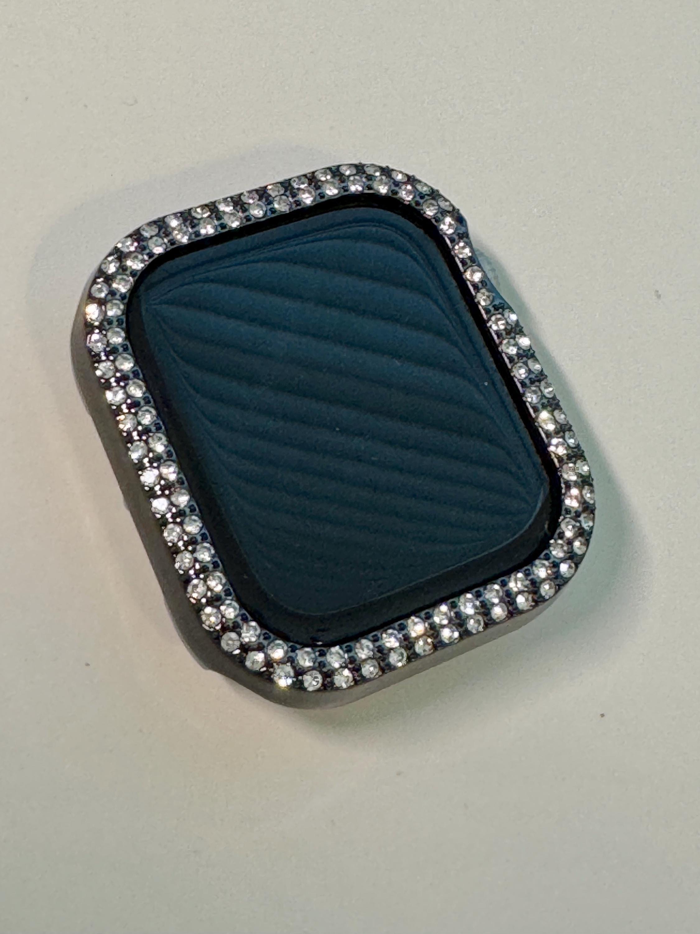 Series 10 Apple Watch Band 42mm 46mm Black Swarovski Crystal & or Apple Watch Cover Rhinestone Iphone Watch Case 38mm-49mm Iwatch Candy