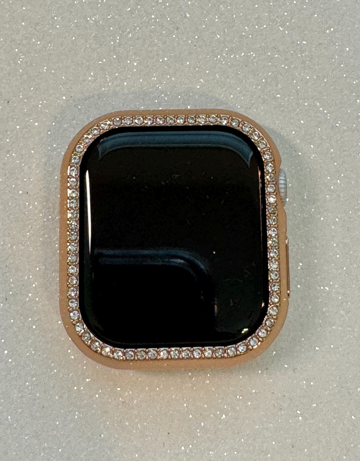 Series 10 Apple Watch Band Women Rose Gold Swarovski Crystals & or Apple Watch Cover 42mm 46mm Iphone Watch Case 41mm 45mm 49mm Ultra Bling