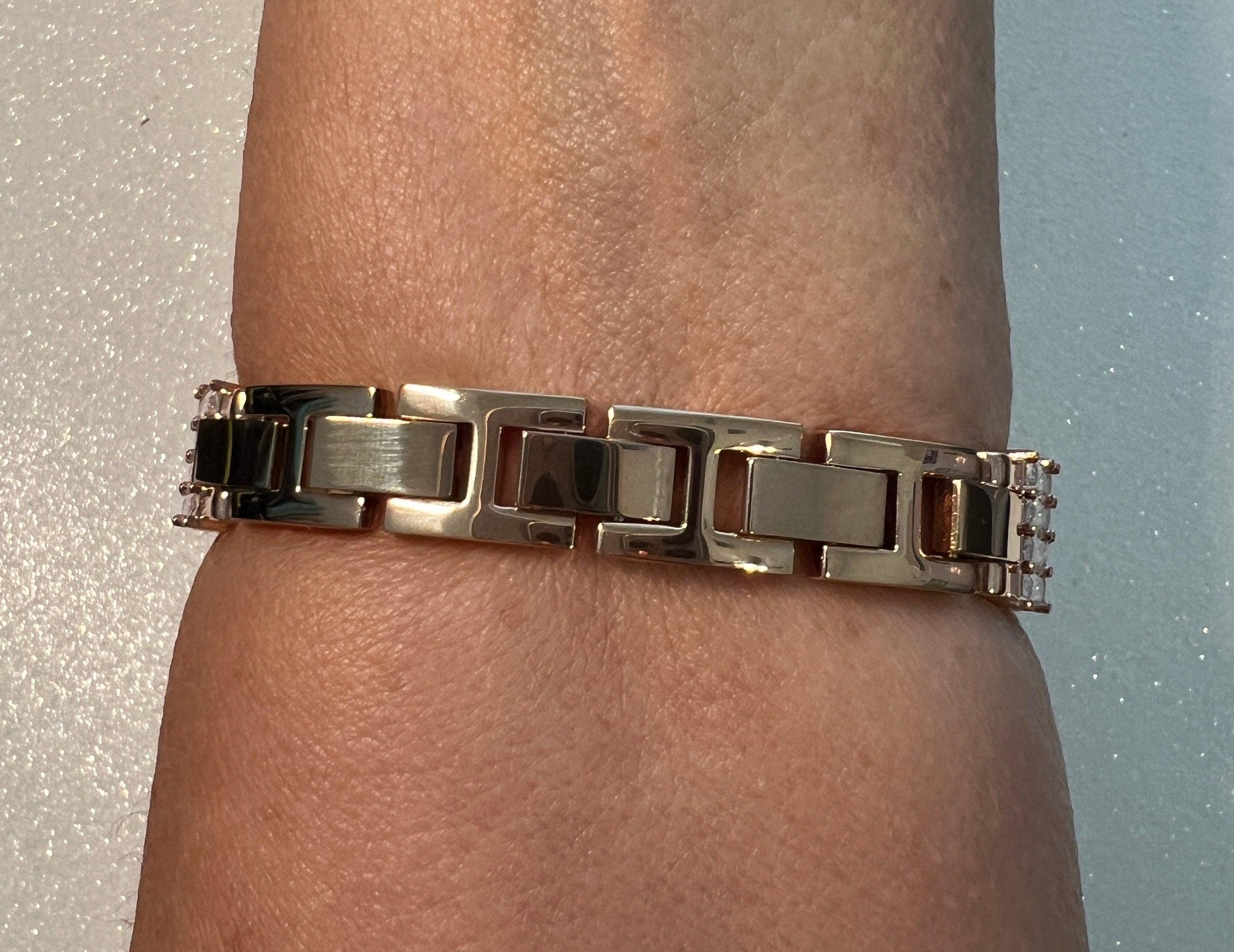 Rose Gold Apple Watch Band Women Crystal Baguettes & or Apple Watch Cover Lab Diamond Bezel Apple Watch Case Iwatch Candy Bling