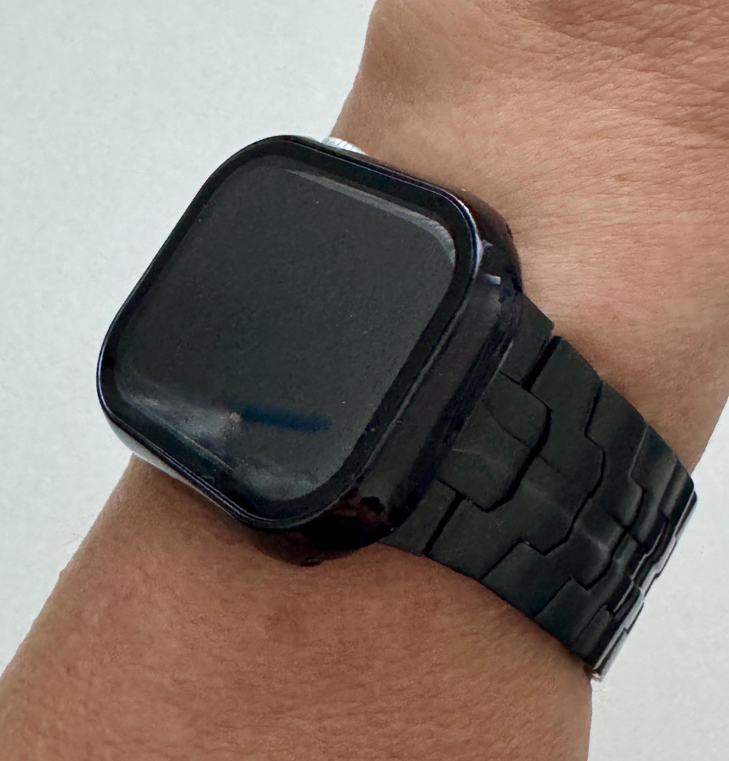 Series 10 Black Apple Watch Band Stainless Steel 42mm 46mm 49mm Ultra for Iphone Watch & or Protective Iwatch Case Tempered Glass