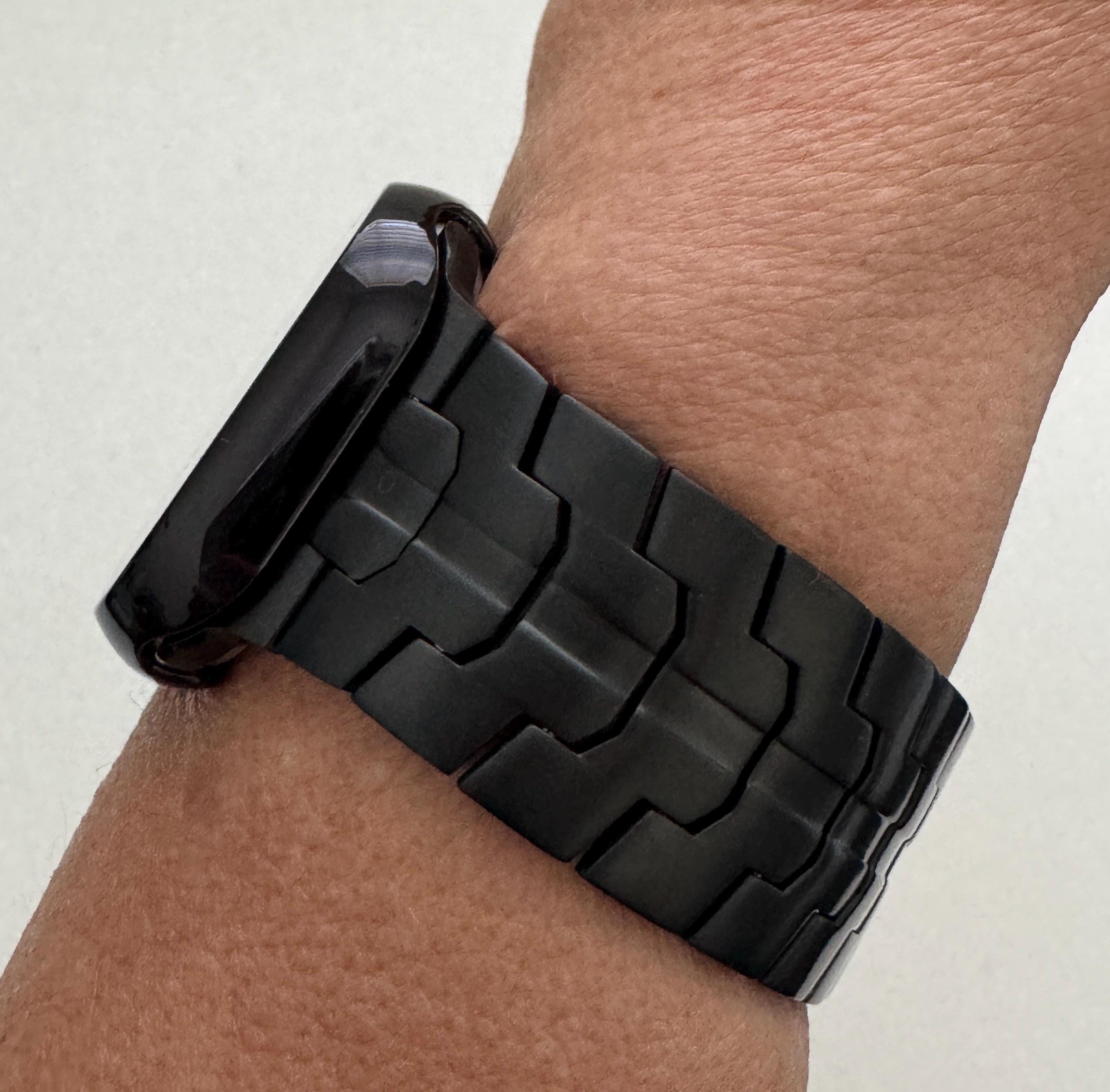 Series 10 Black Apple Watch Band Stainless Steel 42mm 46mm 49mm Ultra for Iphone Watch & or Protective Iwatch Case Tempered Glass