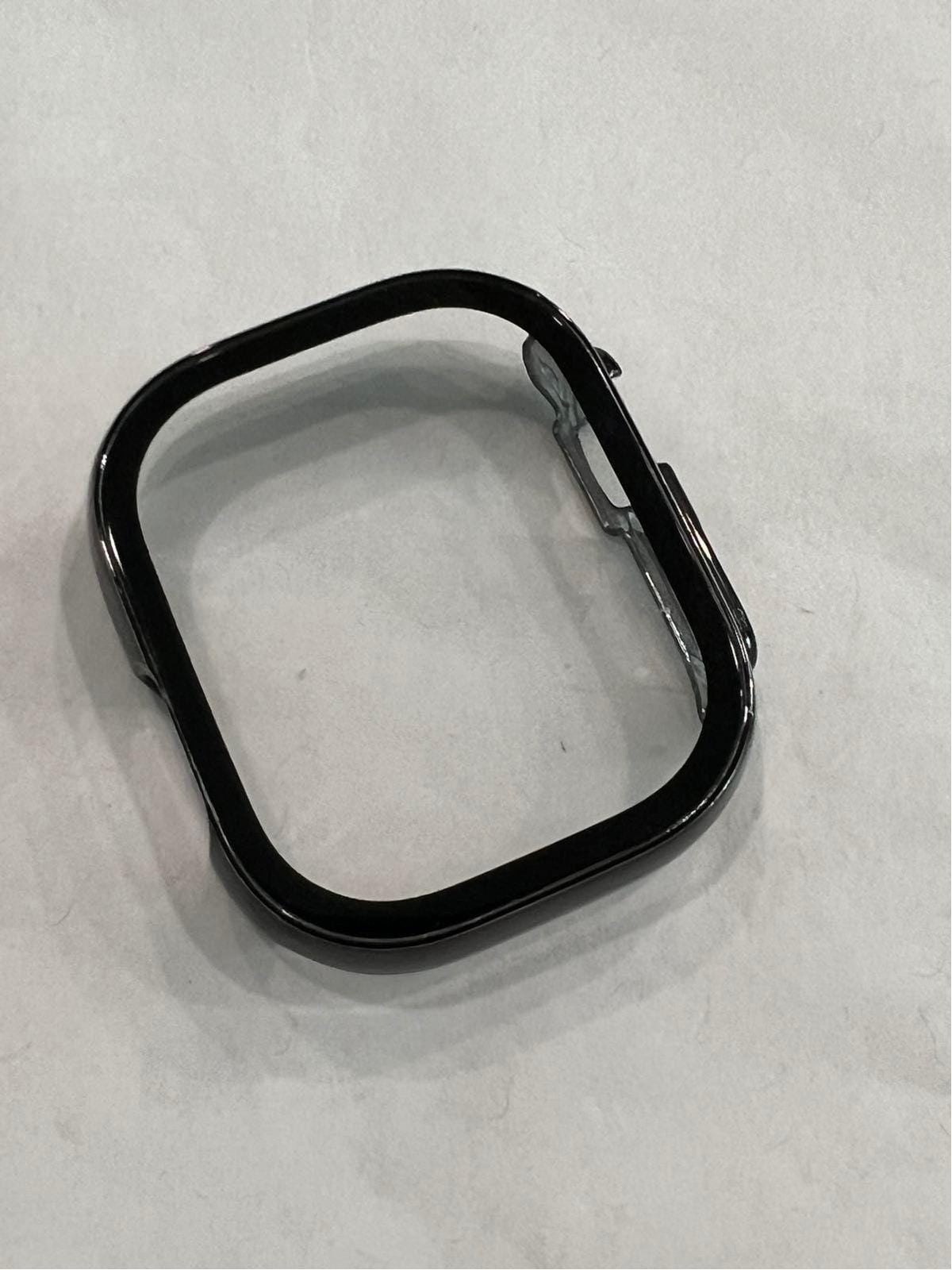 Series 10 Black Apple Watch Case With Tempered Glass Screen Protector For Iphone Watch Apple Watch Case Cover Bezel 49mm Ultra 42mm 46mm