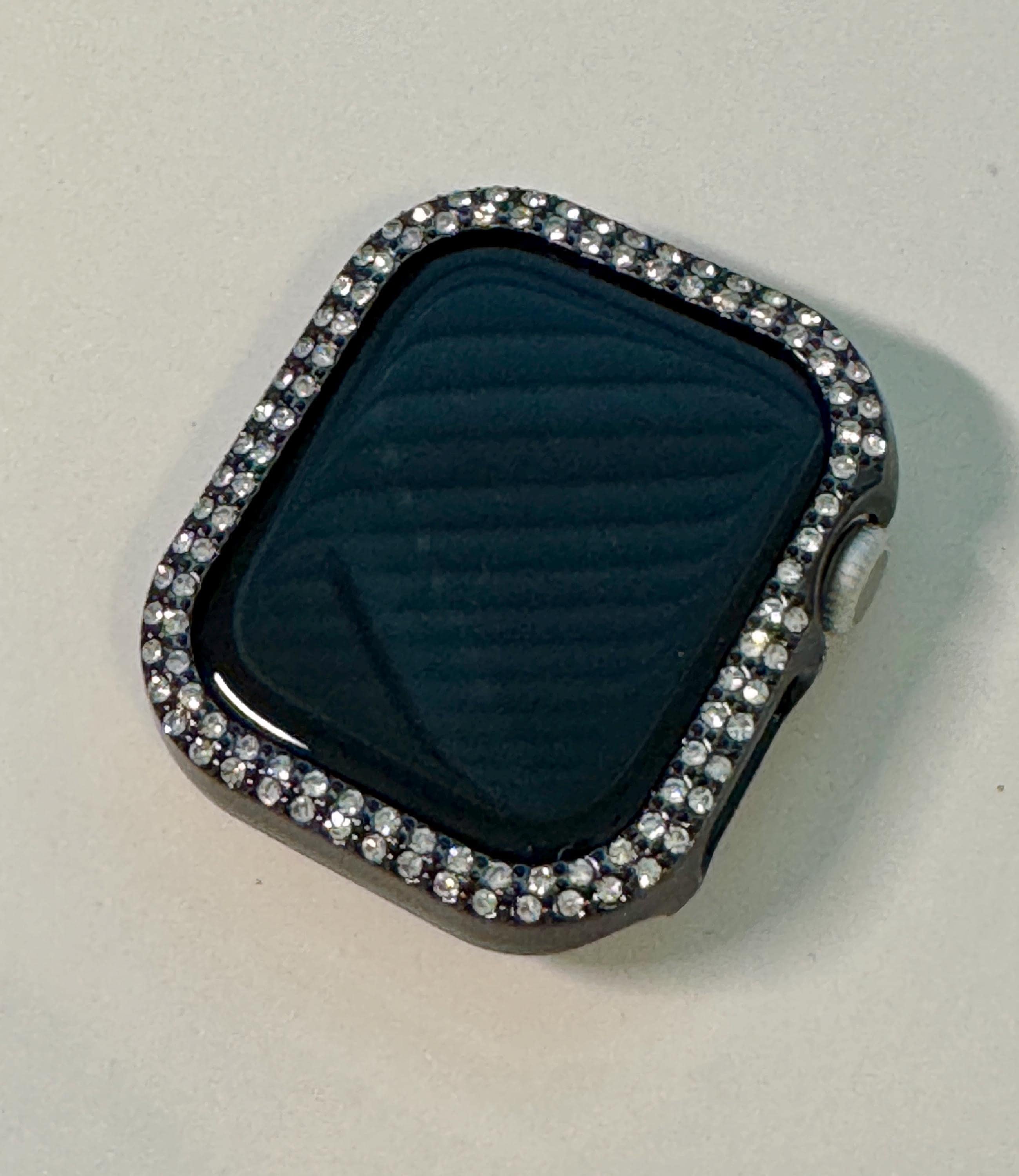 Series 10 Apple Watch Band 42mm 46mm Black Pave Swarovski Crystal & or Apple Watch Cover Rhinestone Iphone Watch Case 38mm-49mm Iwatch Candy