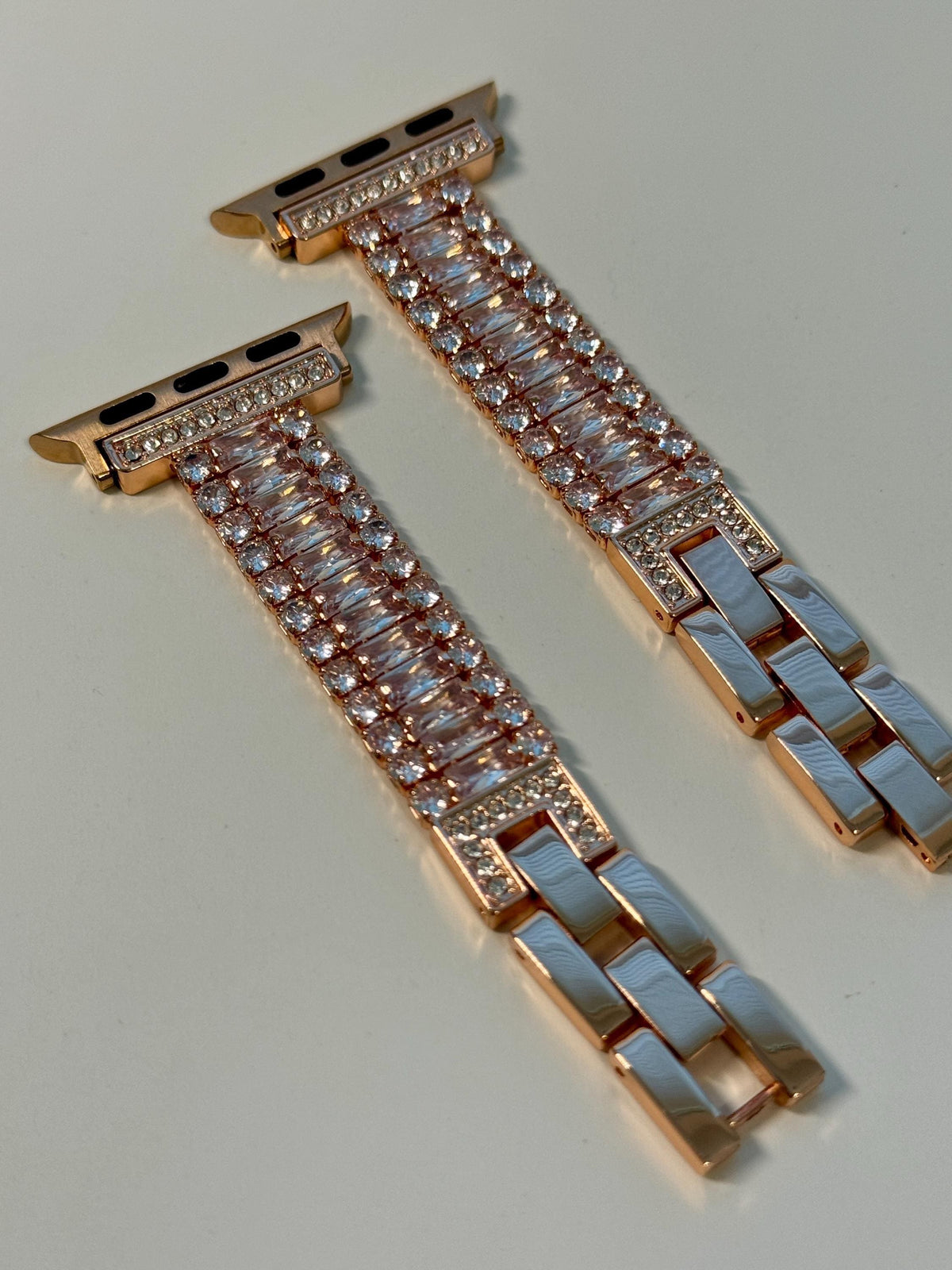 Apple Watch Band Series 10 42mm 46mm Rose Gold Swarovski Crystals - Iwatch Band Straps 44mm 45mm 49mm Ultra - Apple Watch Bracelet Bling