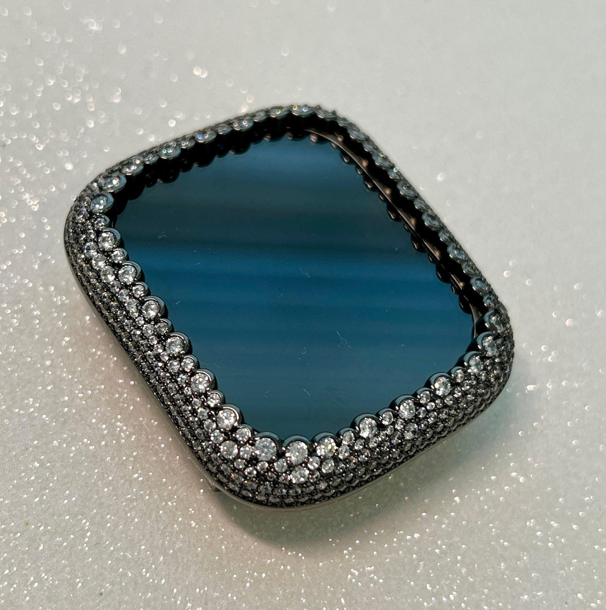 Ultra 49mm Apple Watch Bezel for Apple Watch 48mm Ultra Black Pave Lab Diamonds Apple Watch Cover 49mm Ultra Apple Watch Iwatch Candy