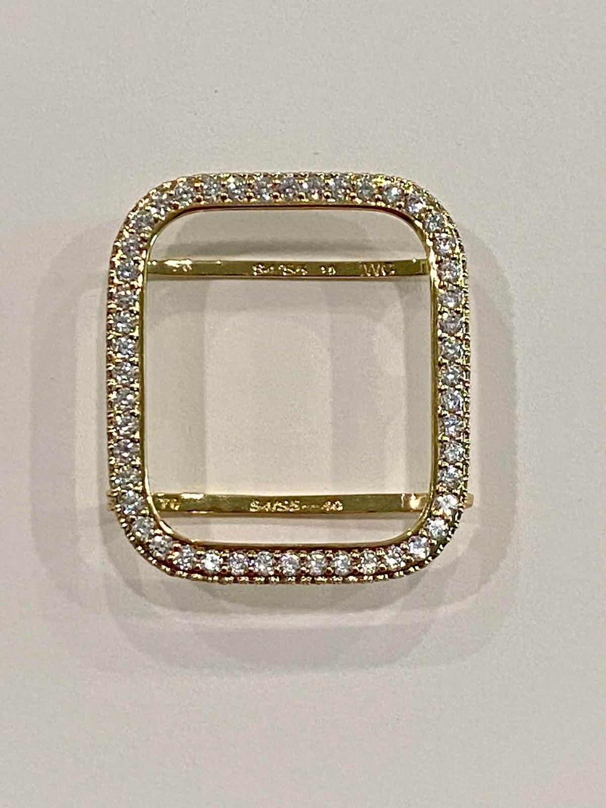 Gold Chain Apple Watch Band, Iphone Watch Bracelet & or Apple Watch Case Lab Diamond Bezel Iwatch Cover 39mm-49mm Ultra Series 2-9 SE