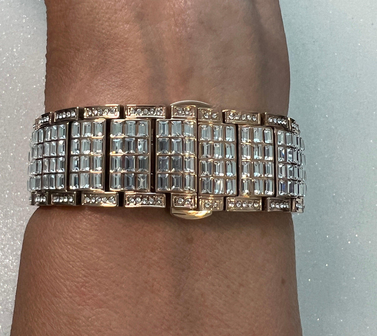 Apple Watch Band Women Rose Gold Crystals & or Apple Watch Cover Pave Lab Diamond Bezel Case 38mm-49mm Ultra Iwatch Candy Bling