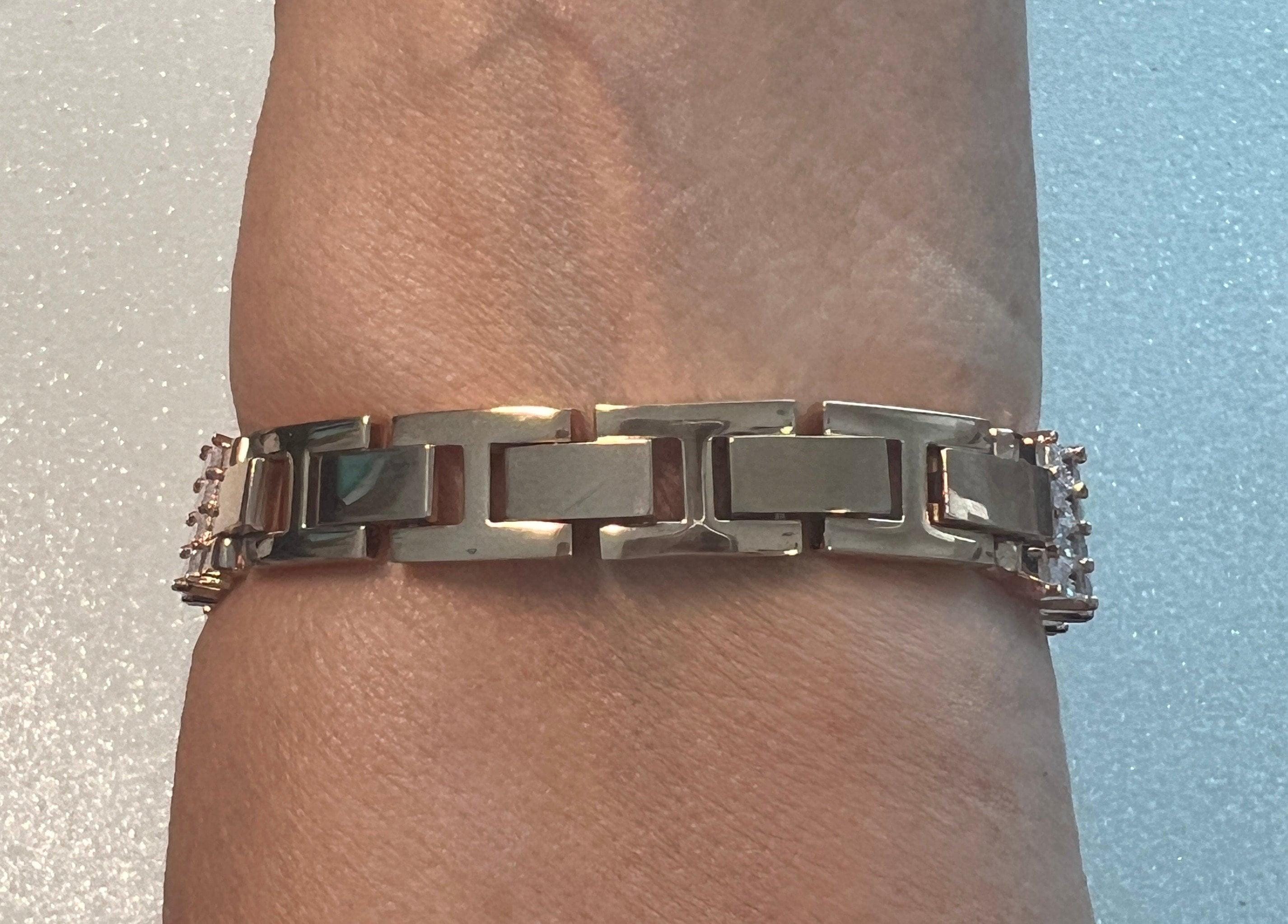 Custom Rose Gold Apple Watch Band Women 41mm 45mm & or Baguette Apple Watch Case Lab Diamond Bezel Iphone Watch Cover Iwatch Candy Bling