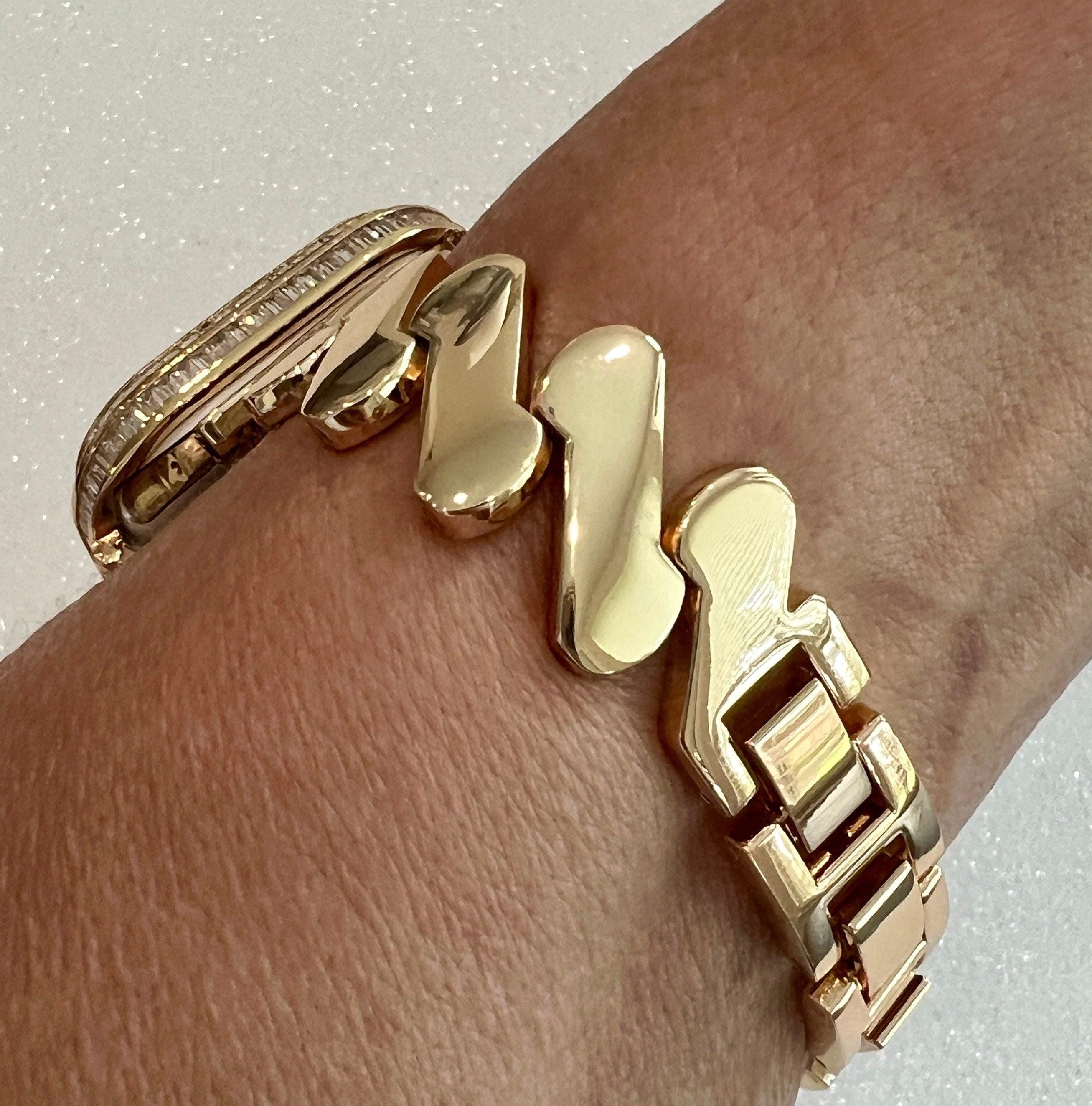 Designer Apple Watch Band Gold Women Minimalist, Iwatch Phone Bracelet & or Apple Watch Case Baguette Lab Diamond Bezel Cover Gift for Her