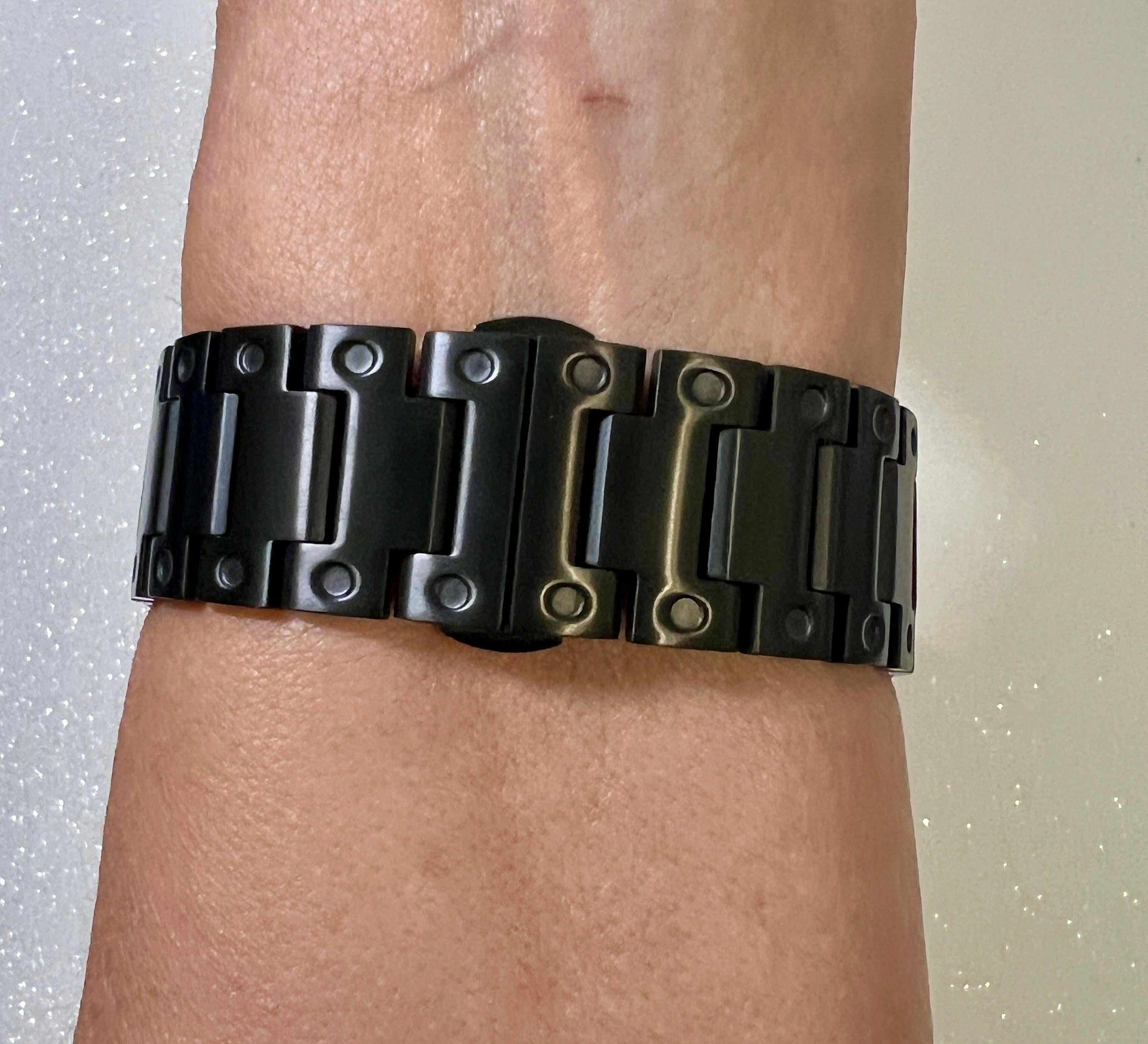 Ultra Black Apple Watch Band 49mm Stainless Steel & or Black Apple Watch Case Crystal Bezel Apple Watch Cover Iwatch Candy Bling