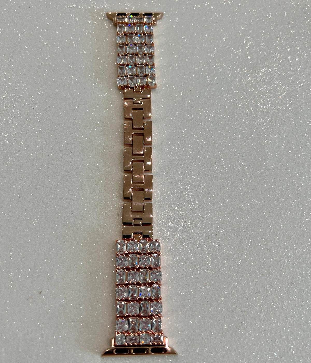 Bold Statement Apple Watch Band Womens Rose Gold Swarovski Crystals & or Apple Watch Case, Lab Diamond Bezel, Bling Apple Watch Cover