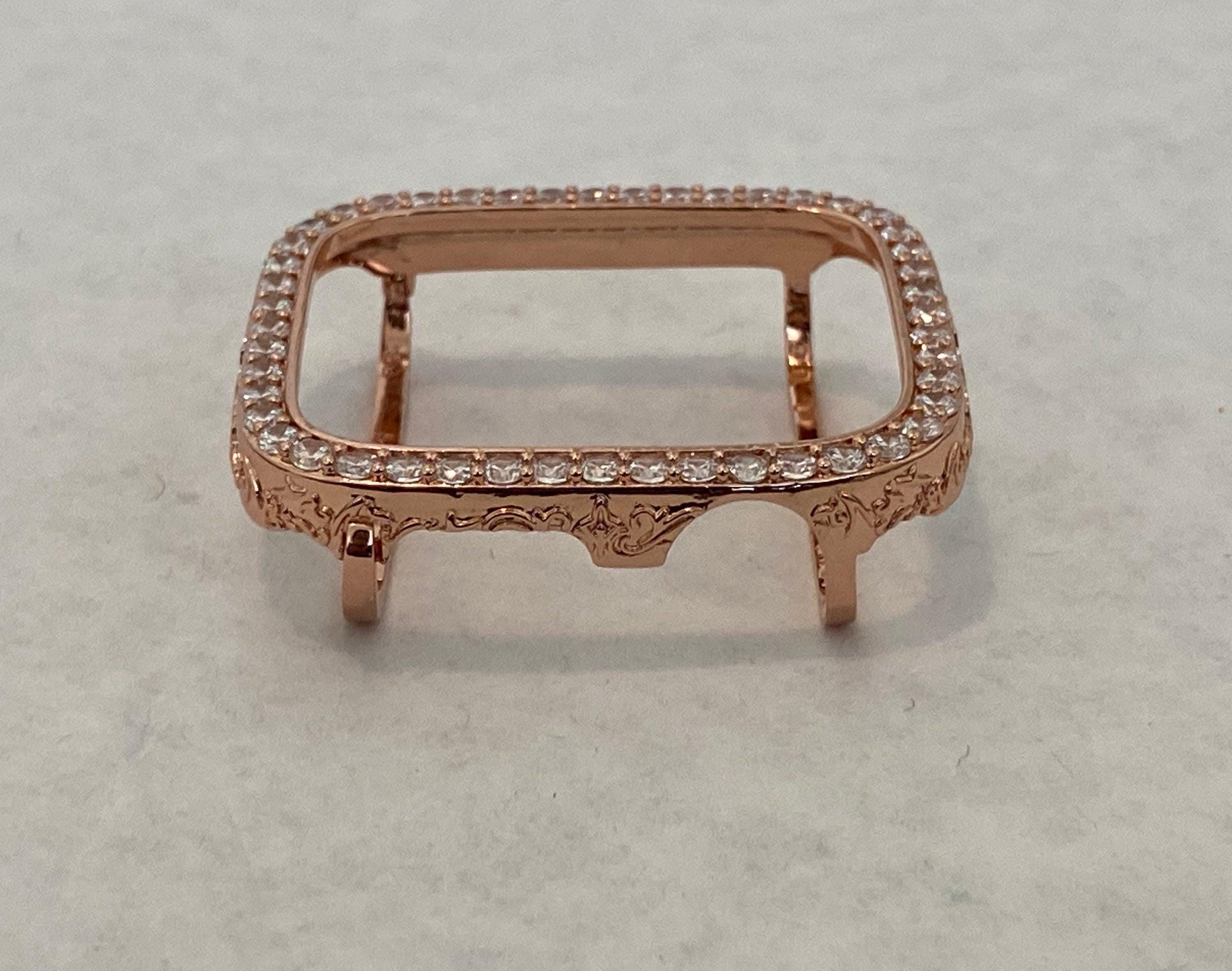 Apple Watch Cover Bezel Rose Gold 40mm 44mm Apple Watch Case Crystals Smartwatch Bumper Bling