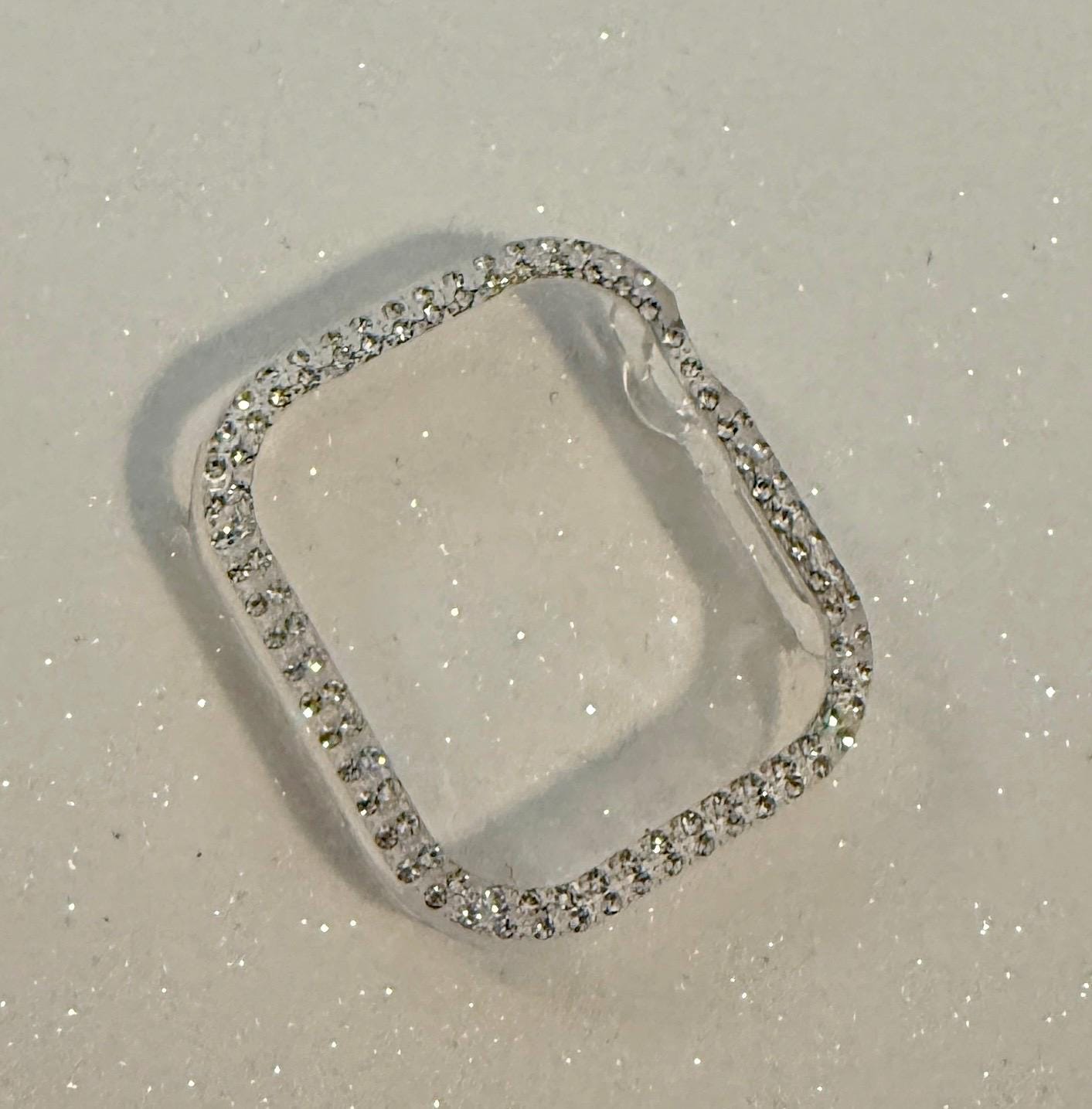 Series 10/11 Apple Watch Cover Bezel Clear Case Swarovski Crystals Apple Watch Cases Smartwatch Bumper Bling 38mm-46mm