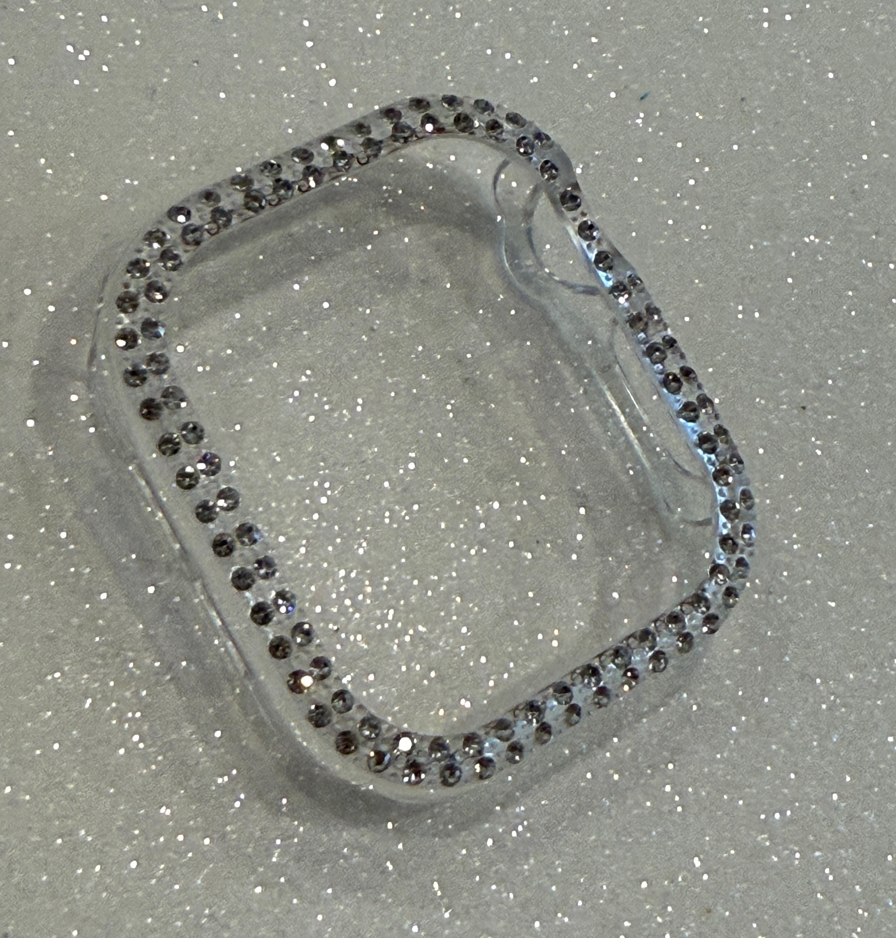 Series 10/11 Apple Watch Cover Bezel Clear Case Swarovski Crystals Apple Watch Cases Smartwatch Bumper Bling 38mm-46mm