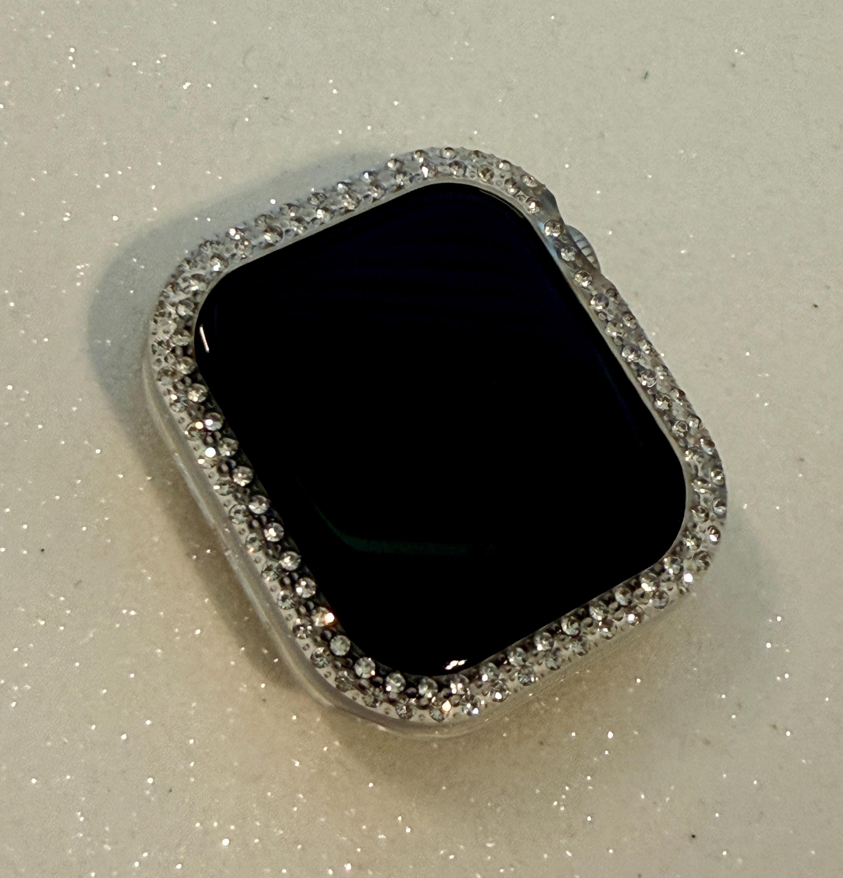 Series 10/11 Apple Watch Cover Bezel Clear Case Swarovski Crystals Apple Watch Cases Smartwatch Bumper Bling 38mm-46mm