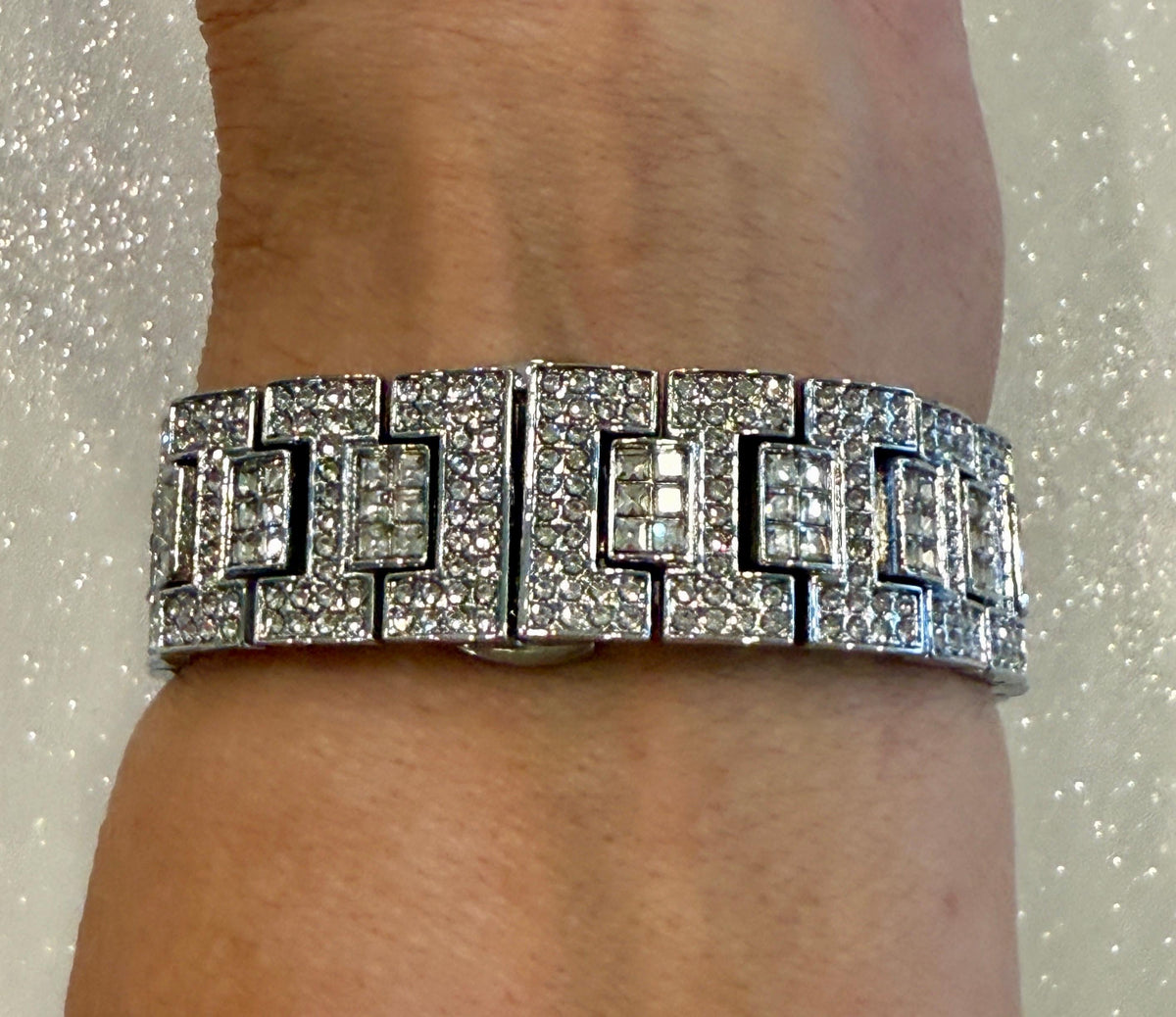 Pave Silver Apple Watch Band Women 38mm-49mm Ultra Swarovski Crystal & or Apple Watch Cover Lab Diamond Bezel Apple Watch Case Series 2-12