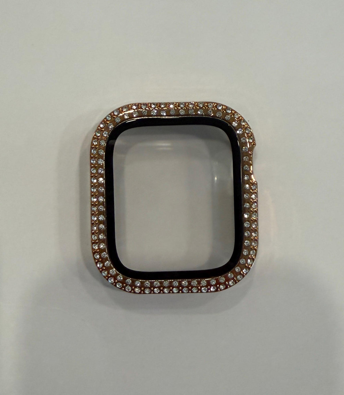 Butterfly Apple Watch Band Series 12 Woman Rose Gold Swarovski Crystals & or Apple IWatch Case with built in Glass Screen Protector 42-46mm