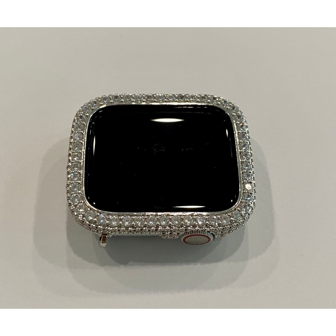 Series 7-8 Custom Apple Watch Cover 41mm 45mm 49mm Ultra Silver Lab Diamond Bezel Iwatch Case Bling 38mm 40mm 42mm 44mm Smartwatch Bumper -
