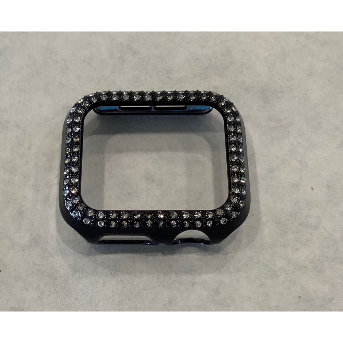 Series 7 Black Apple Watch Cover Bezel Iwatch Case Swarovski Crystal Faceplate Series 6 All Sizes - 41mm apple watch c, 45mm apple watch,