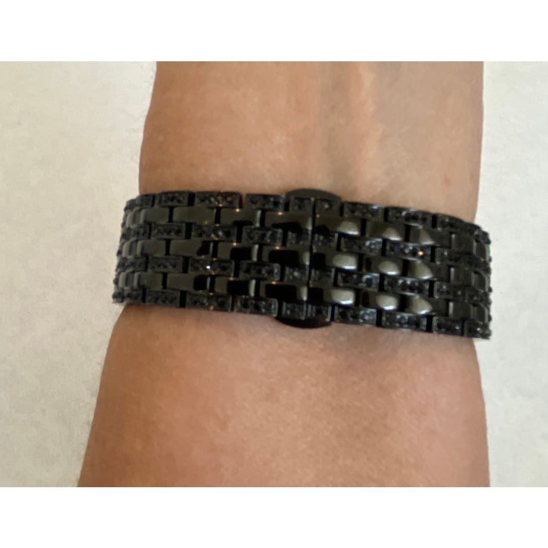 Series 8 Apple Watch Band Black Swarovski Crystals & or Apple Watch Cover Lab Diamond Case Bling 38mm 40mm 41mm 42mm 44mm 45mm 49mm Ultra -