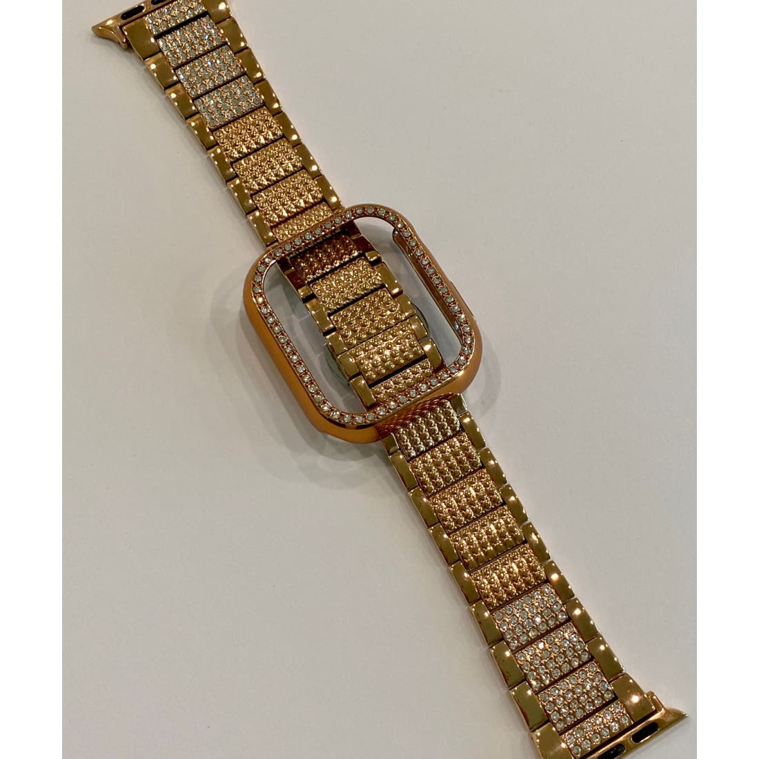 41mm 45mm Apple Watch Band Series 7 Swarovski Crystals & or Crystal Apple Watch Bezel Cover Silver, Gold, Black, Rose Gold