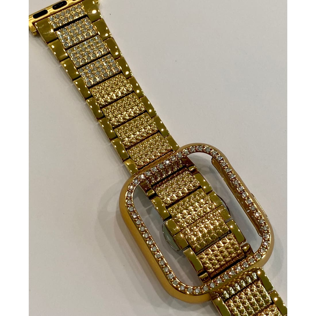 41mm 45mm Apple Watch Band Series 7 Swarovski Crystals & or Crystal Apple Watch Bezel Cover Silver, Gold, Black, Rose Gold